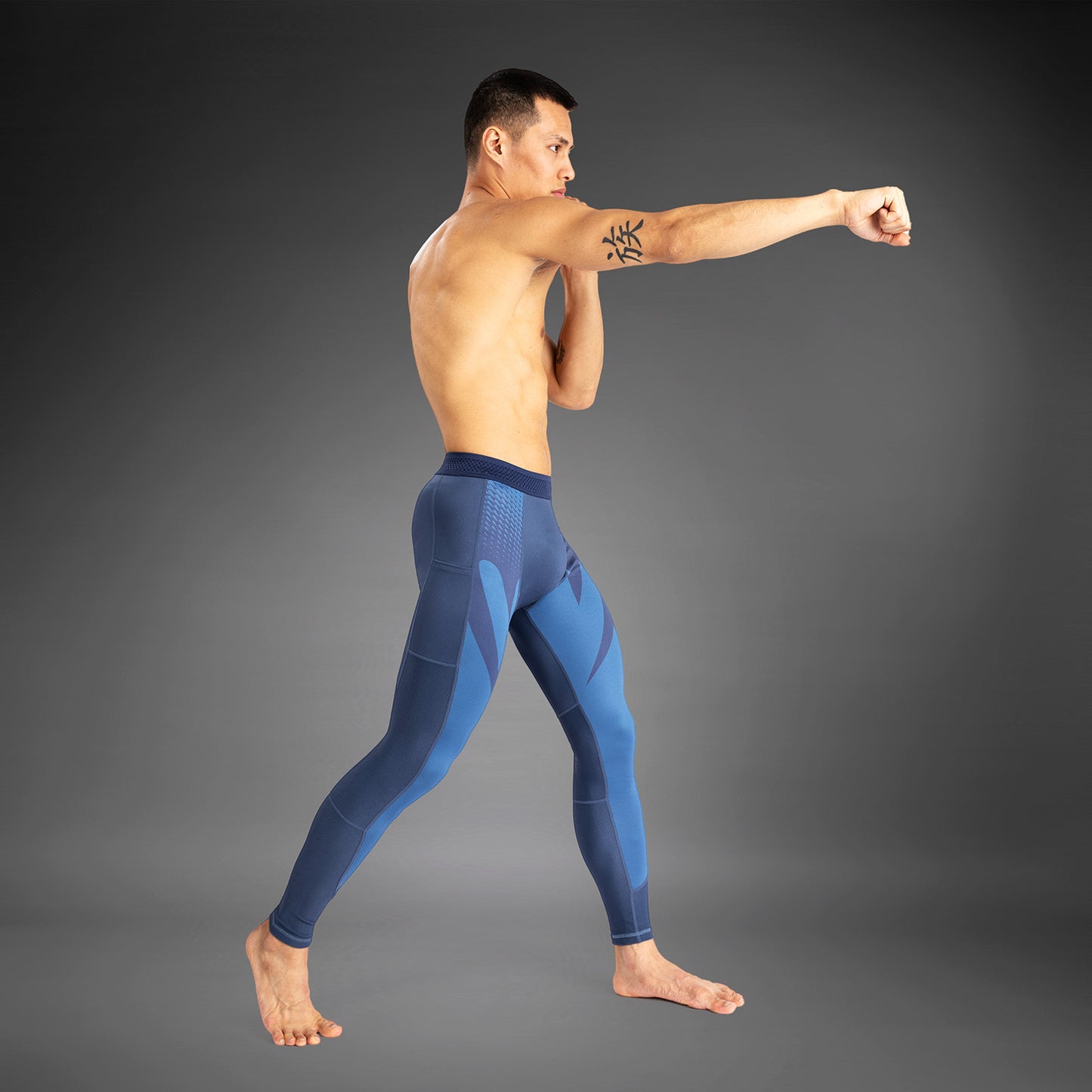 Venum Attack 男士紧身裤 – 藏青色