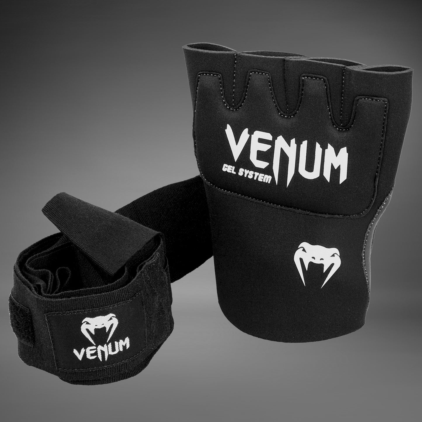 Venum Kontact Gel 绷带（均码）– 黑色