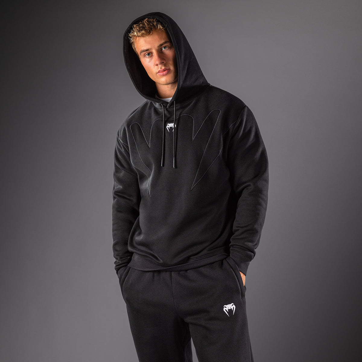 Venum Attack Fleece & Weave 连帽衫 - 黑色