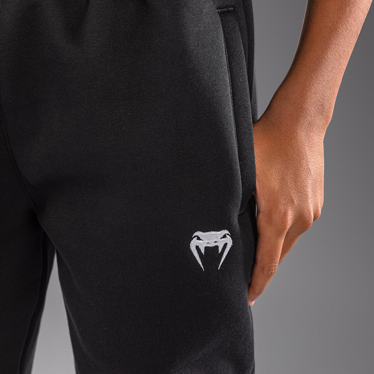 Venum Attack Fleece & Weave 儿童慢跑裤 - 黑色