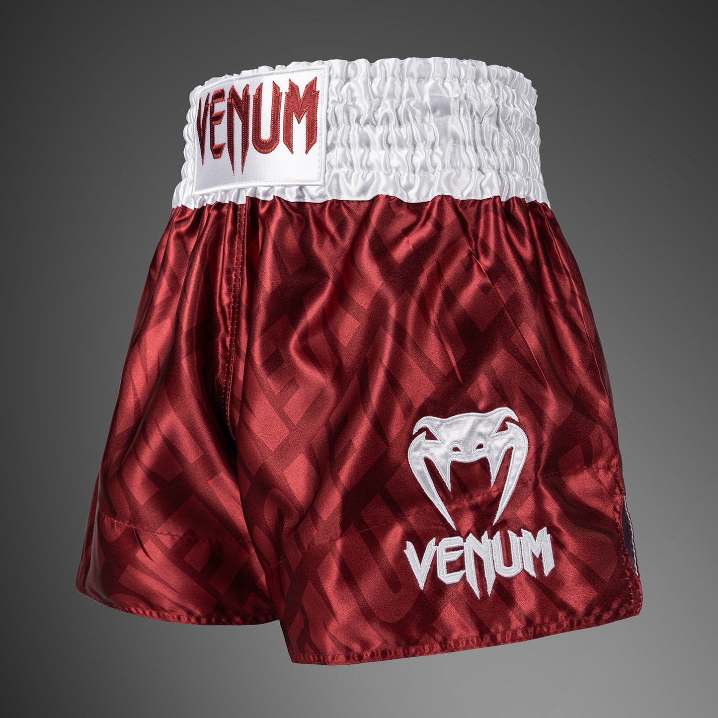 Venum Contender XT 泰拳短裤 – 樱桃红/白色