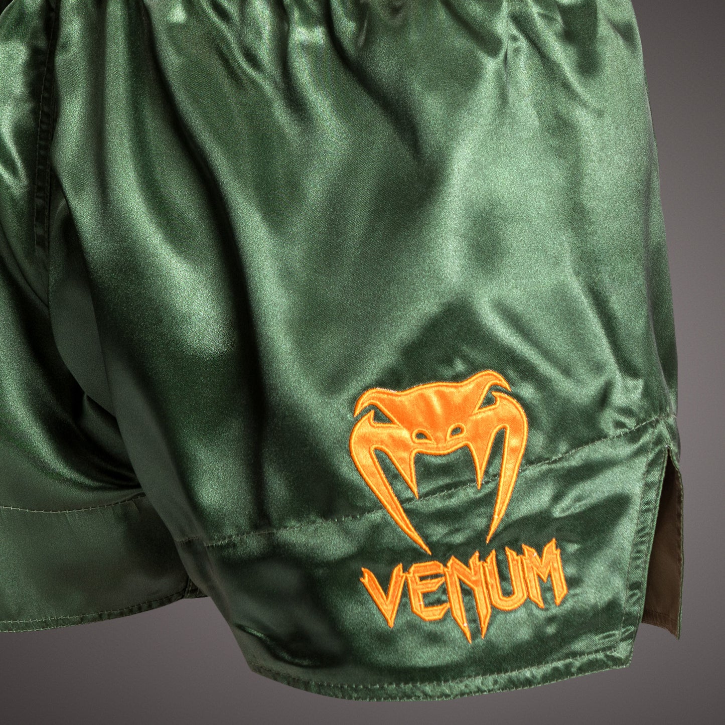 Venum Classic 泰拳短裤 – 绿色/黑色/金色