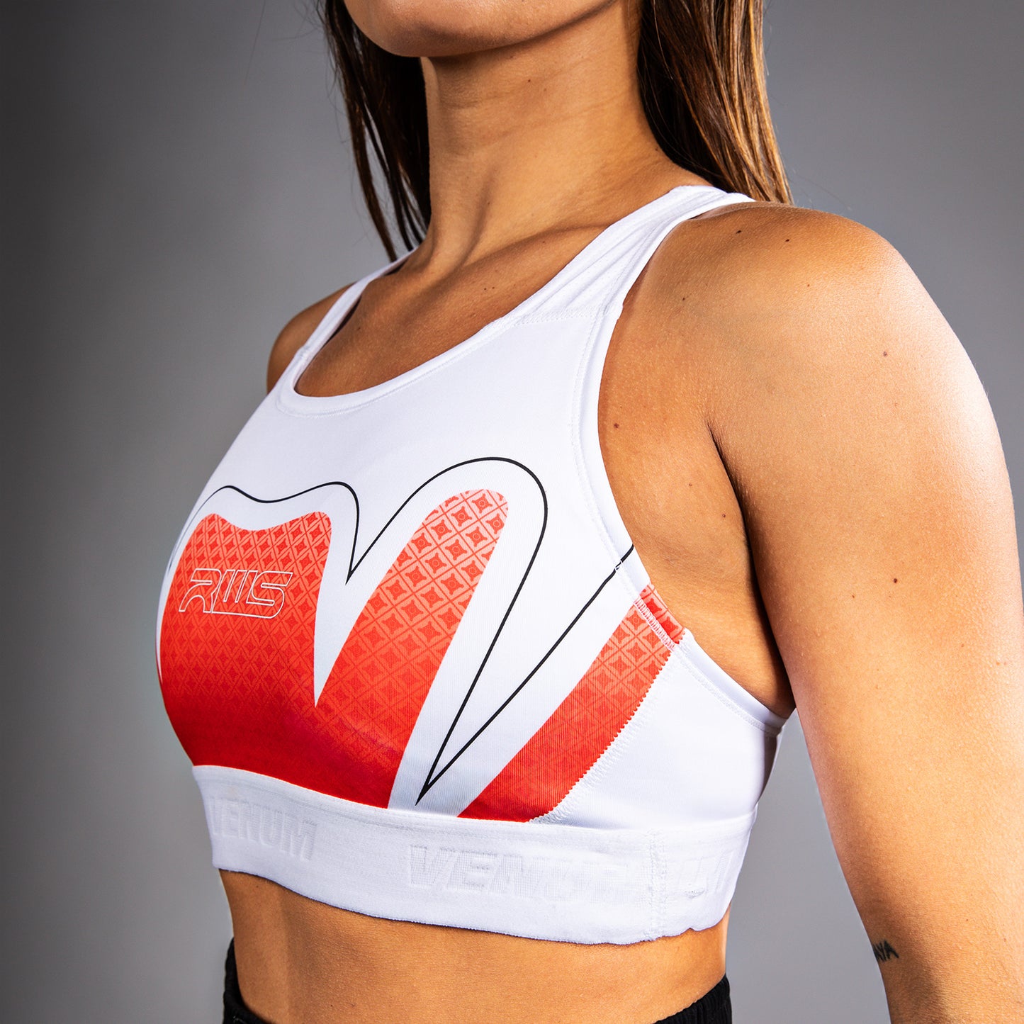 Venum x RWS 2.0 女士运动内衣 – 白色/红色