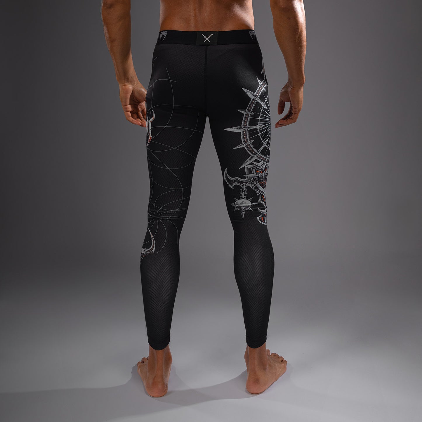 Venum Gladiator 5.0 男士紧身裤 – 黑色/银色