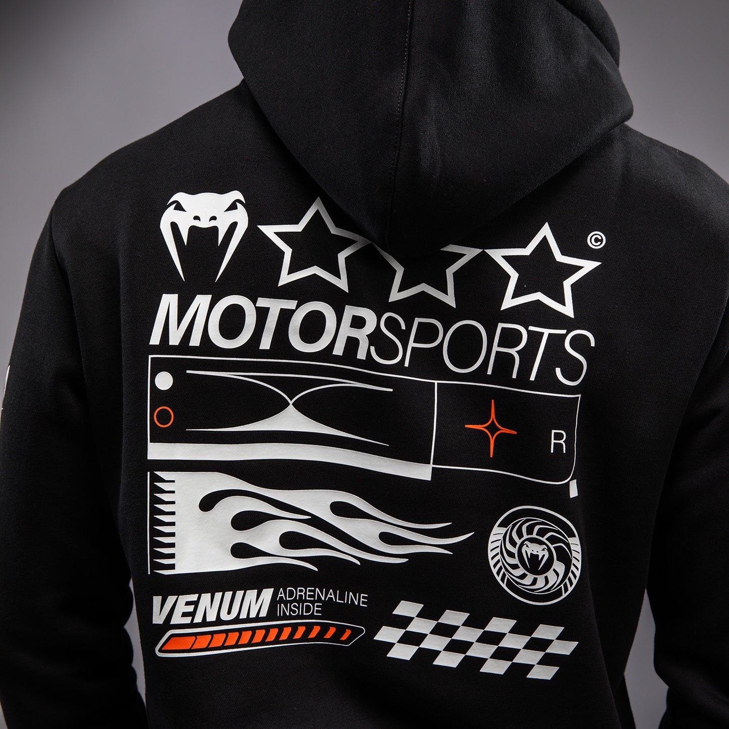 Venum Motorsport 连帽衫 – 深黑色