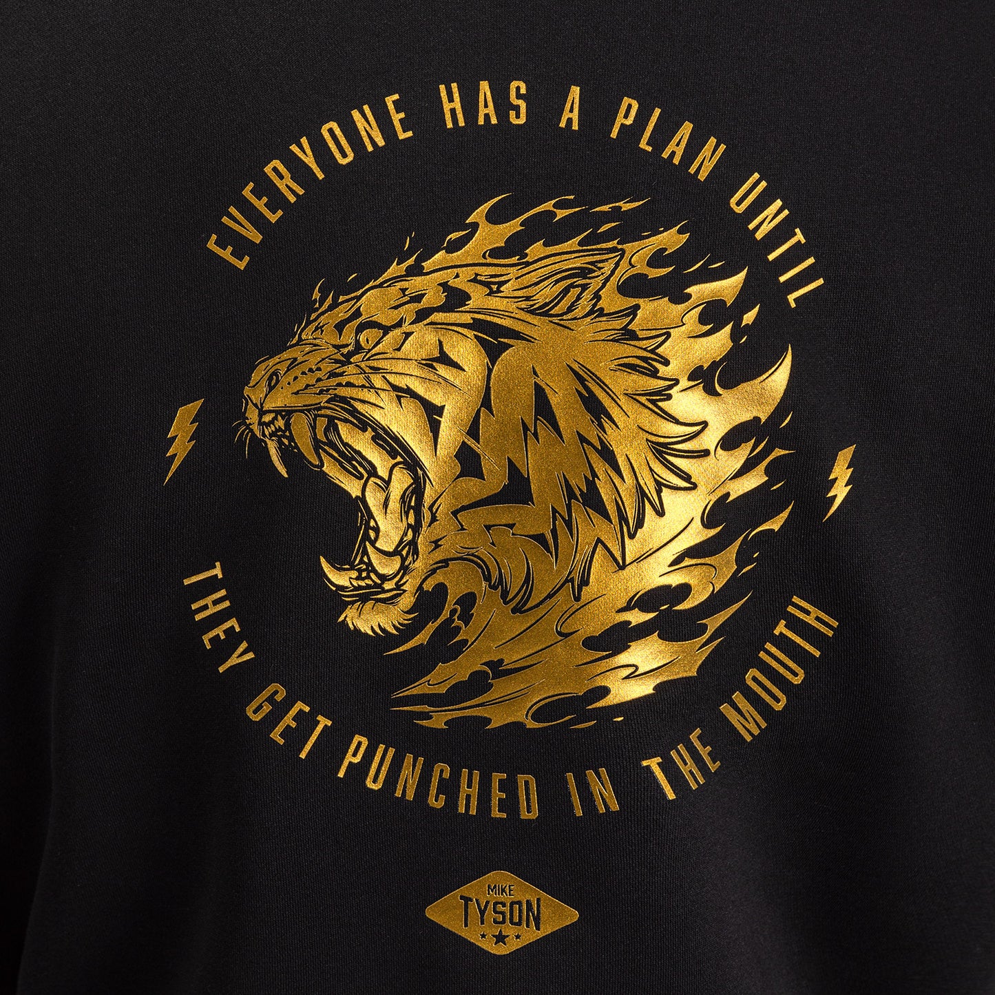 Venum x Mike Tyson Tiger 连帽衫 - 黑色/金色