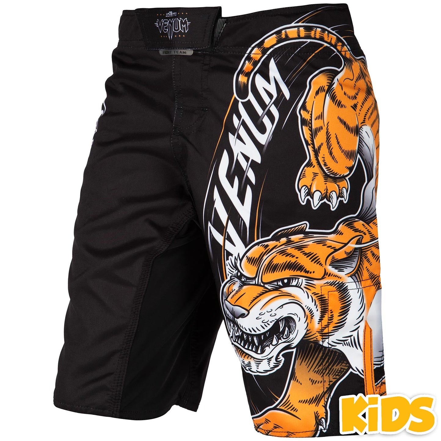 Venum Tiger King 儿童款格斗短裤 – 黑色