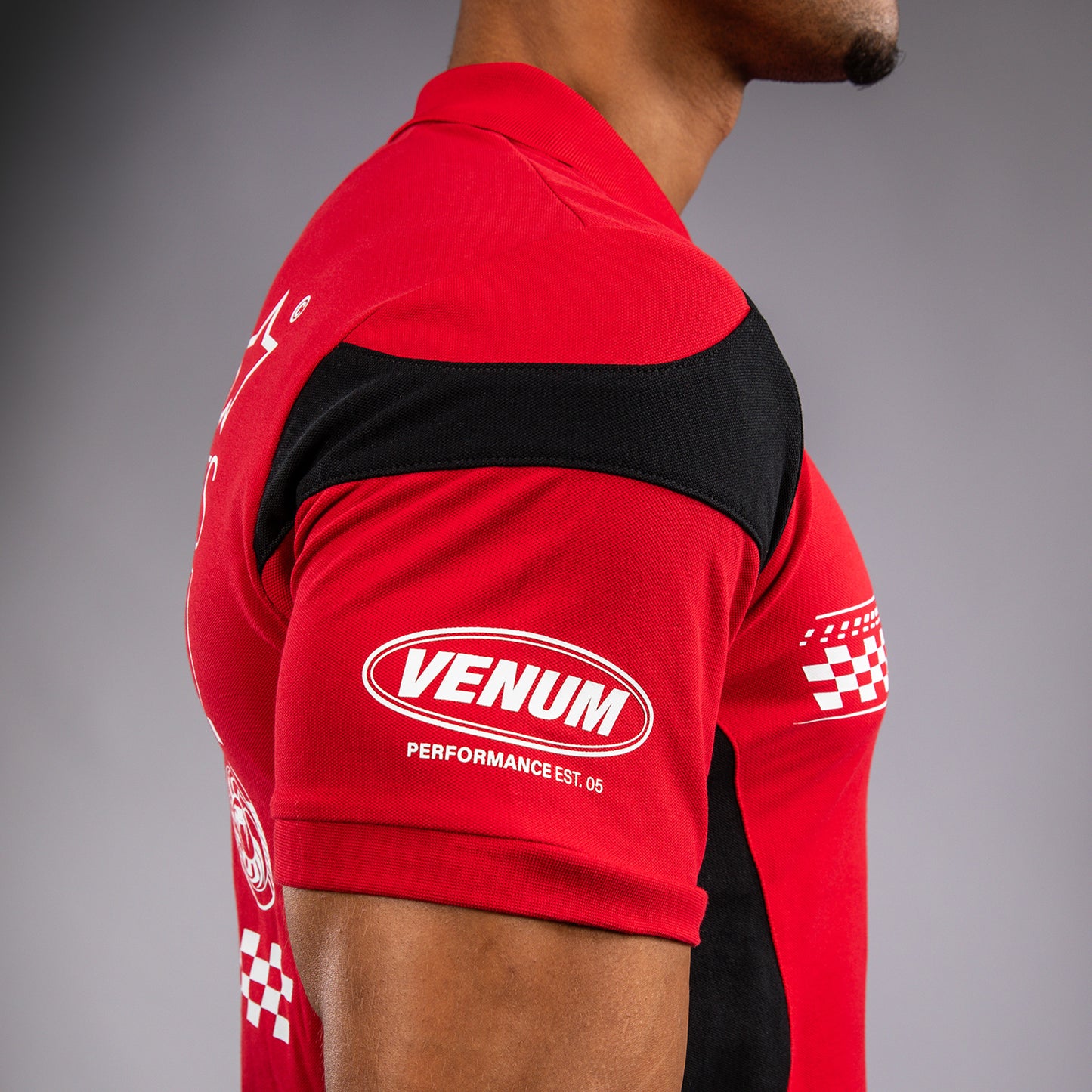 Venum Motorsport 棉质保罗衫 – 赛车红