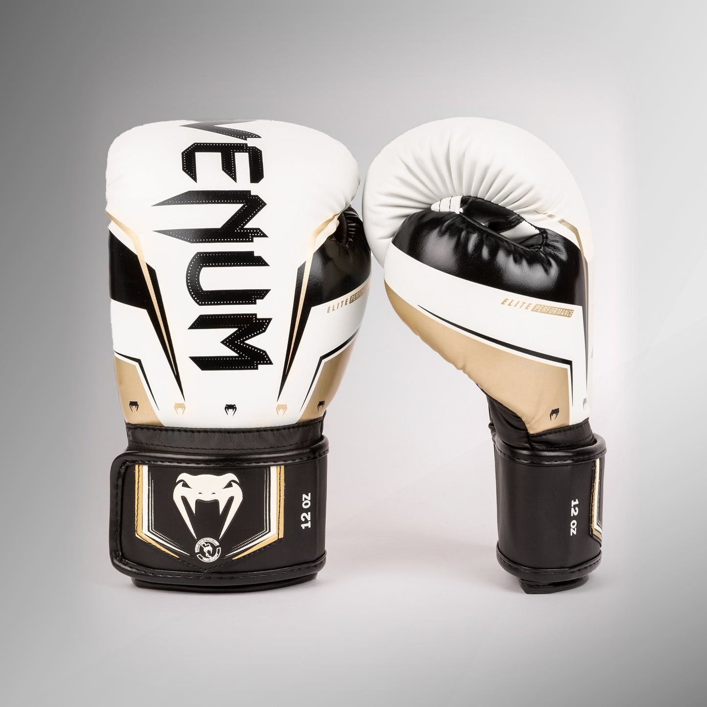 Venum Elite Evo 拳击手套 – 白色/金色