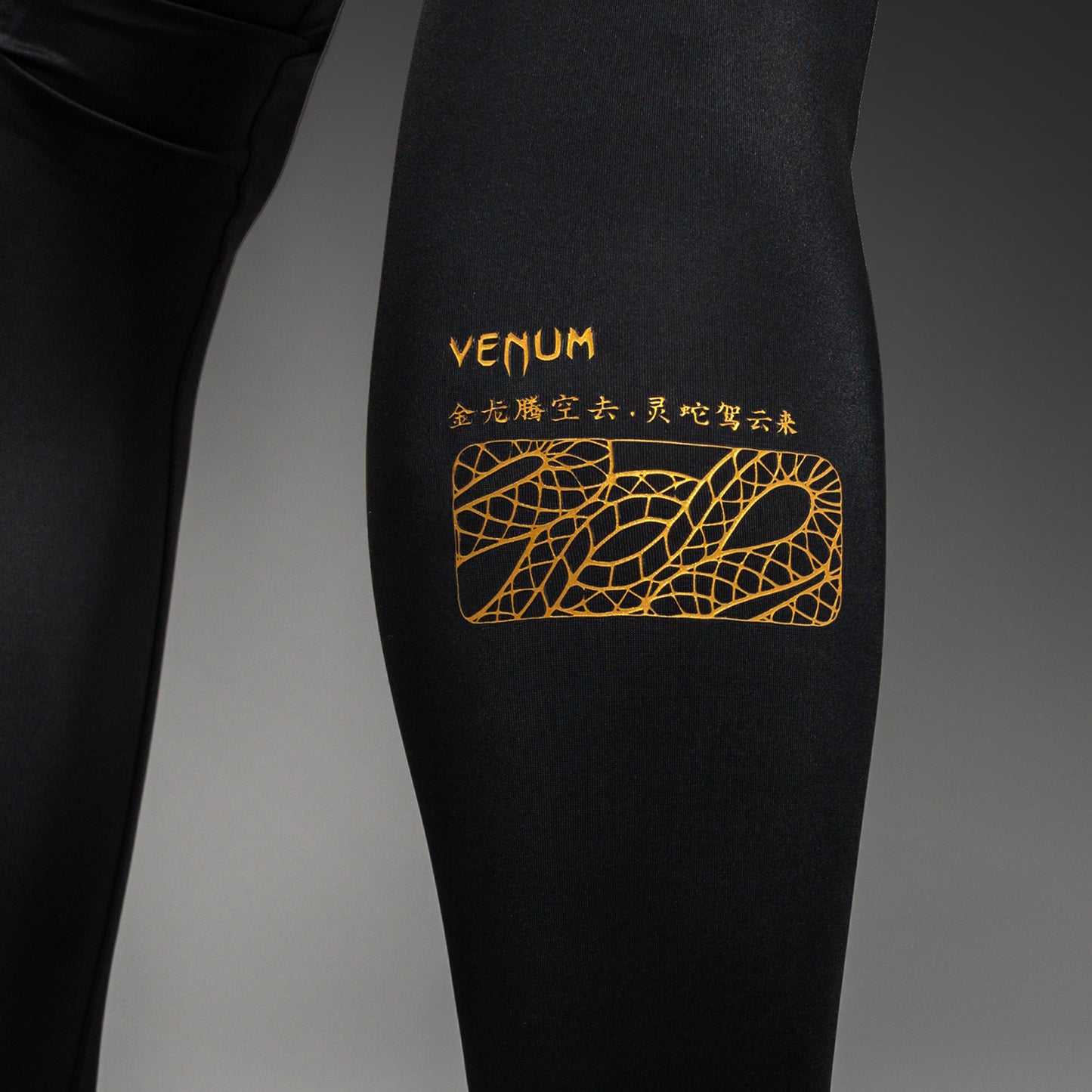 Venum Serpenti 紧身裤 – 黑色/银色/金色