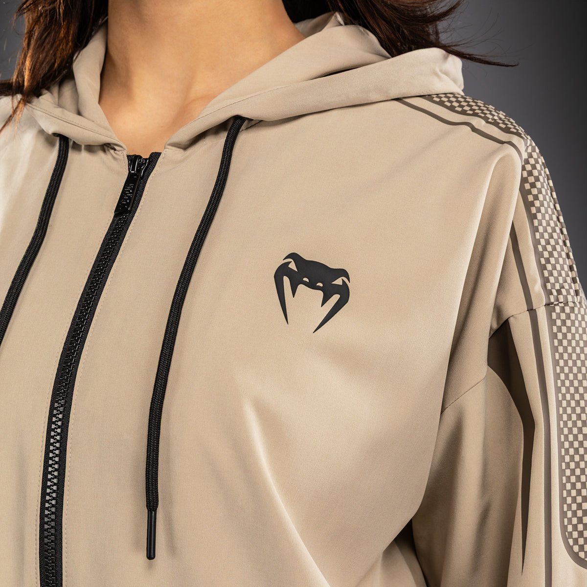 Venum UFC Unity by Venum Authentic Fight Week 女子拉链连帽衫 - 沙色
