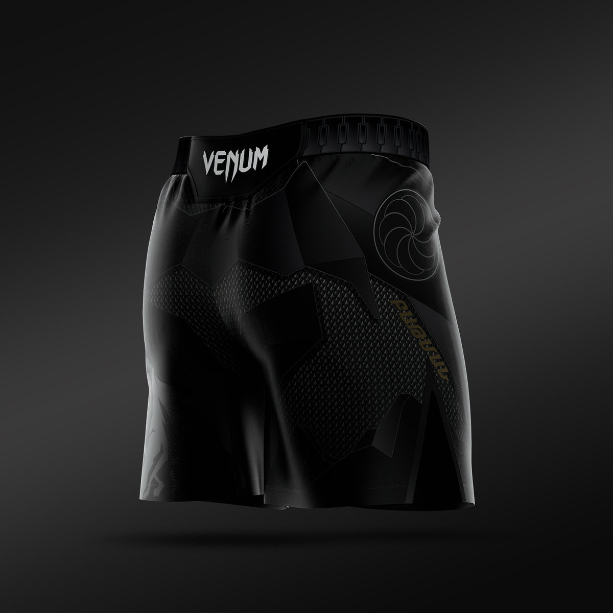 UFC Adrenaline Unrivaled by VENUM 男士格斗短裤 短款 阿曼·查鲁基安 - 黑色