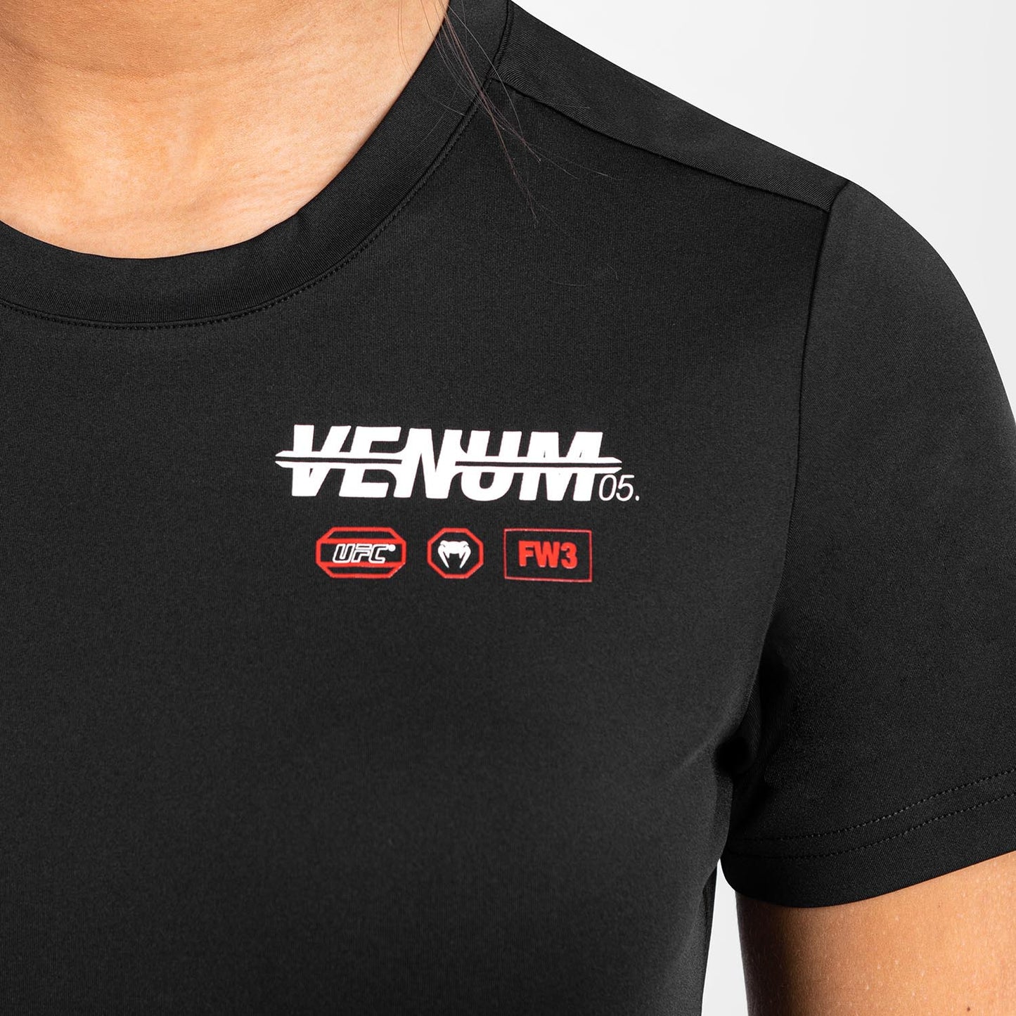 UFC Adrenaline by Venum Fight Week 女士 Dry Tech T恤 – 黑色