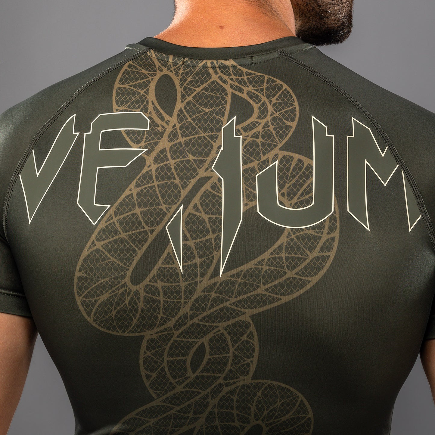 Venum Serpenti 短袖紧身防磨衣 – 卡其色/青铜色/象牙色