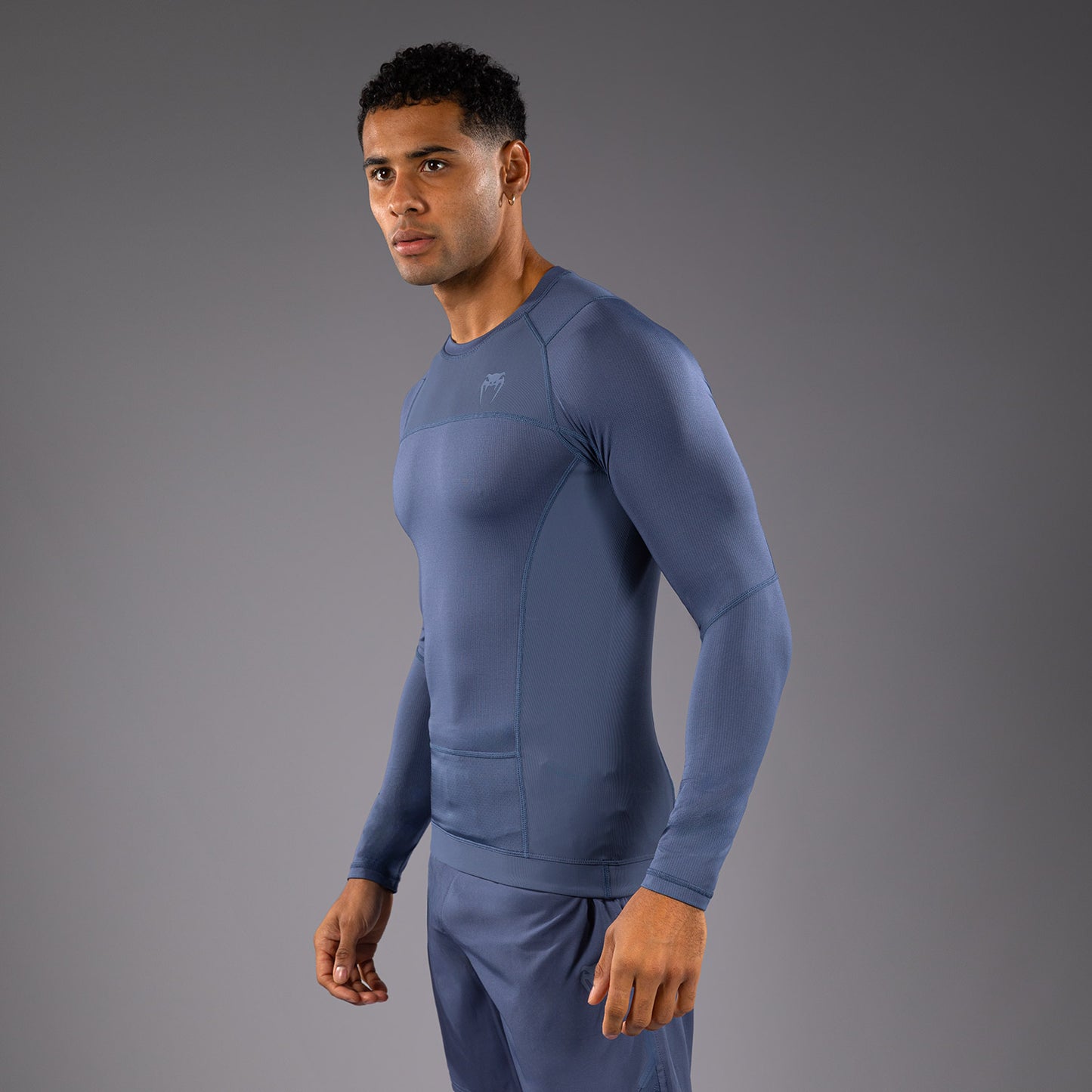 Venum G-Fit Air 男士长袖紧身防磨衣 – 雾蓝色