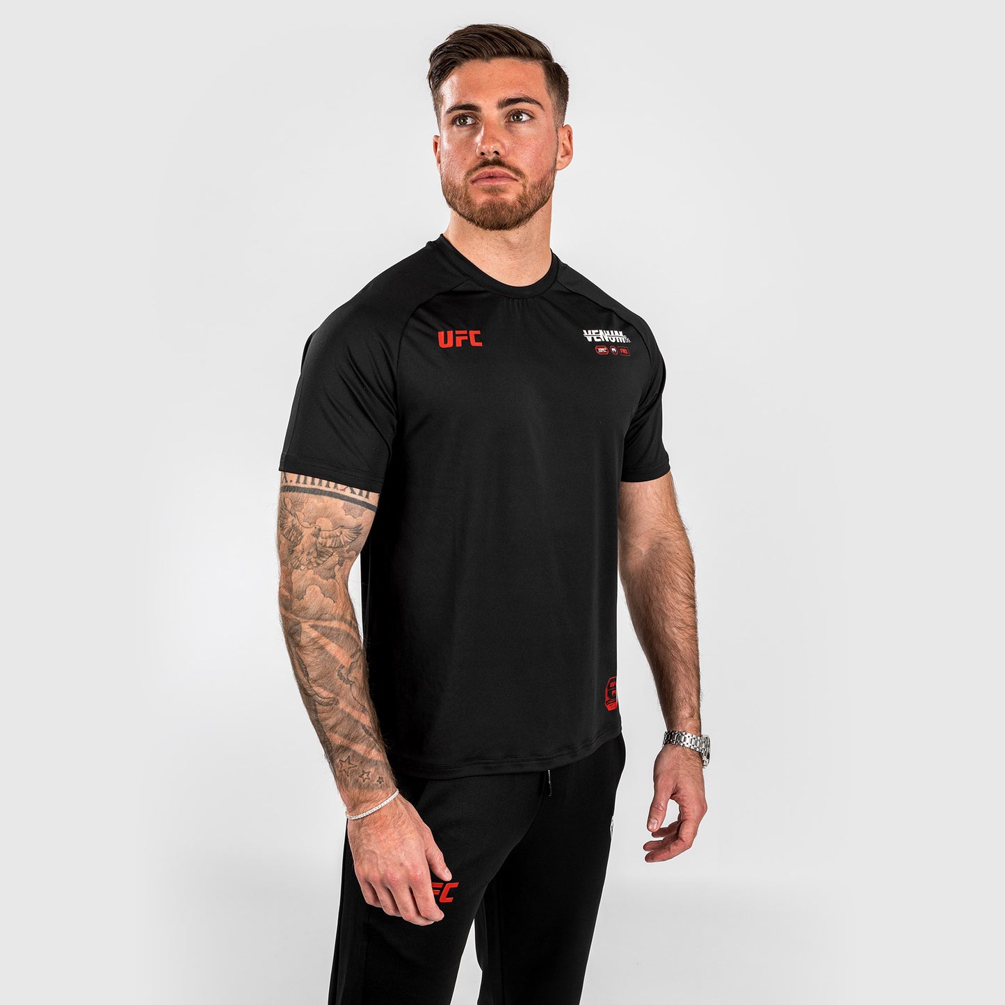 UFC Adrenaline by Venum Fight Week 男士 Dry Tech T恤 – 黑色