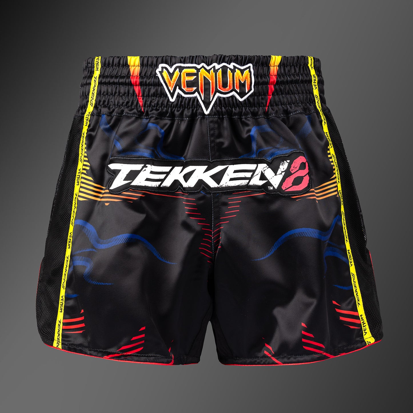 Venum x TEKKEN 8 泰拳短裤 - Yoshimitsu - 黑色/橙色