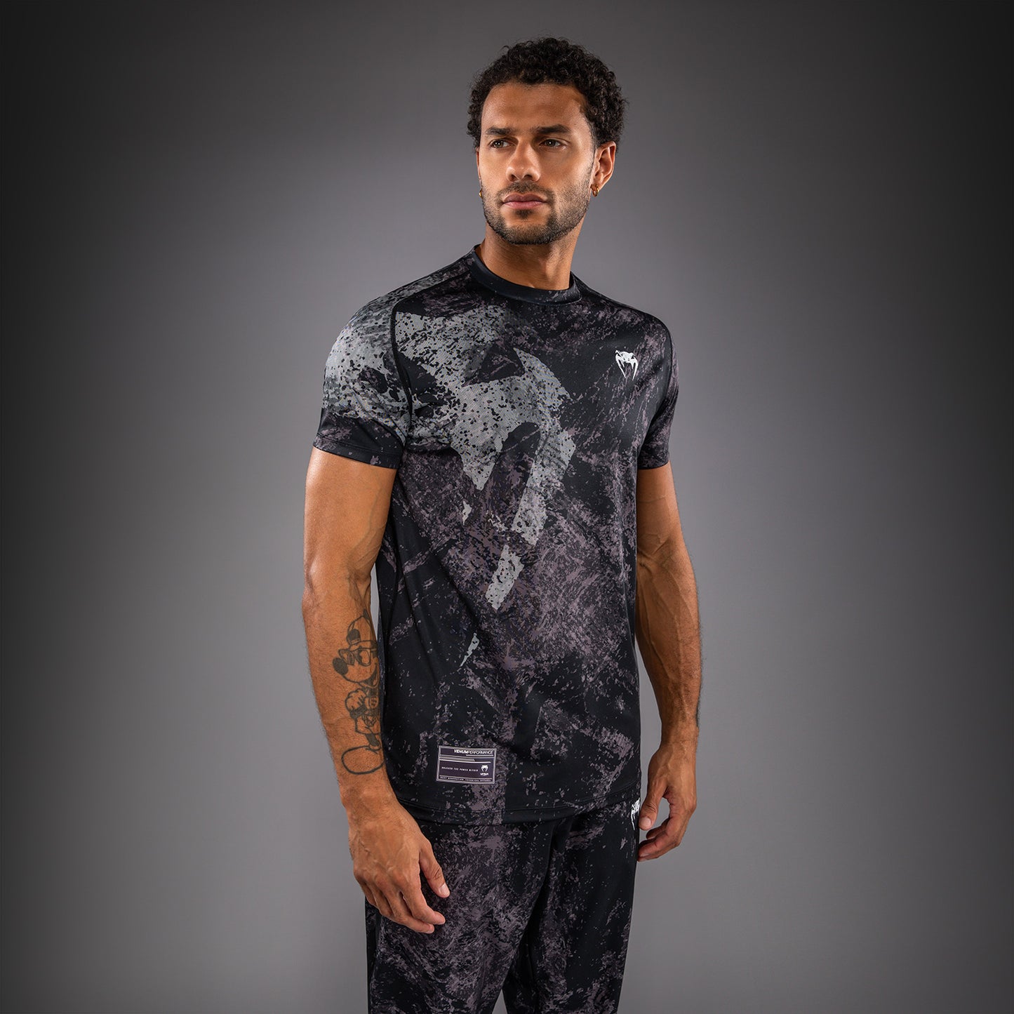 Venum Rage & Workout Dry Tech T恤 - 黑色/灰色