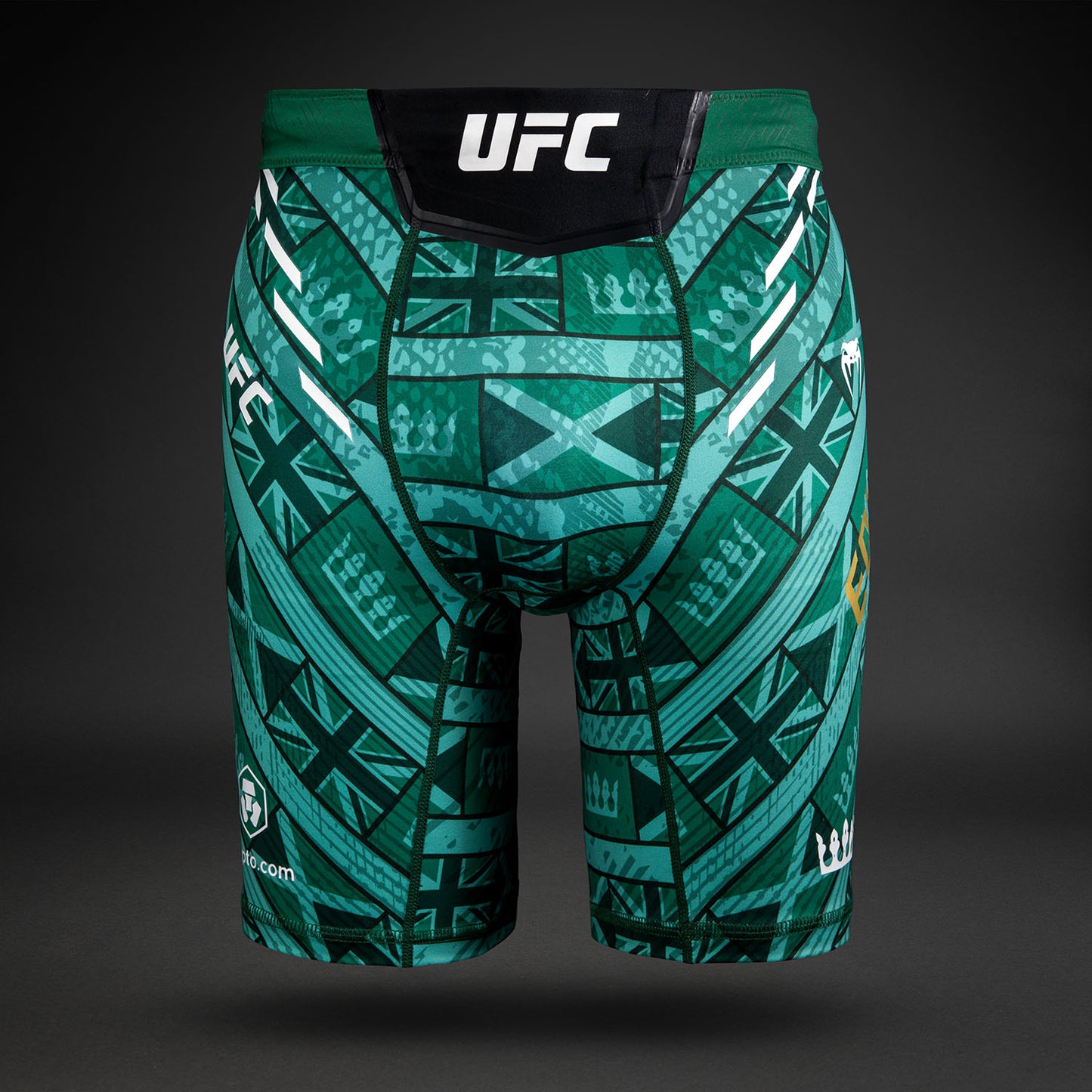 Men's UFC Unrivaled by Venum 绿色Leon Edwards 综合格斗短裤