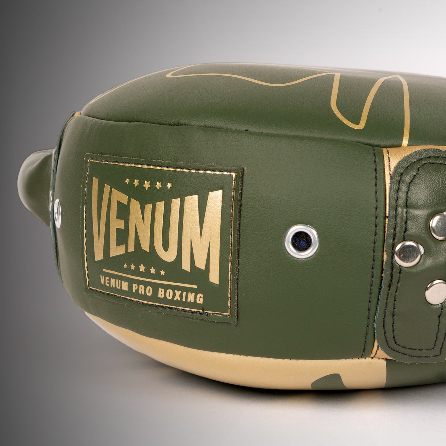 Venum Pro 拳击迷你圆形打击盾 – 卡其色/金色