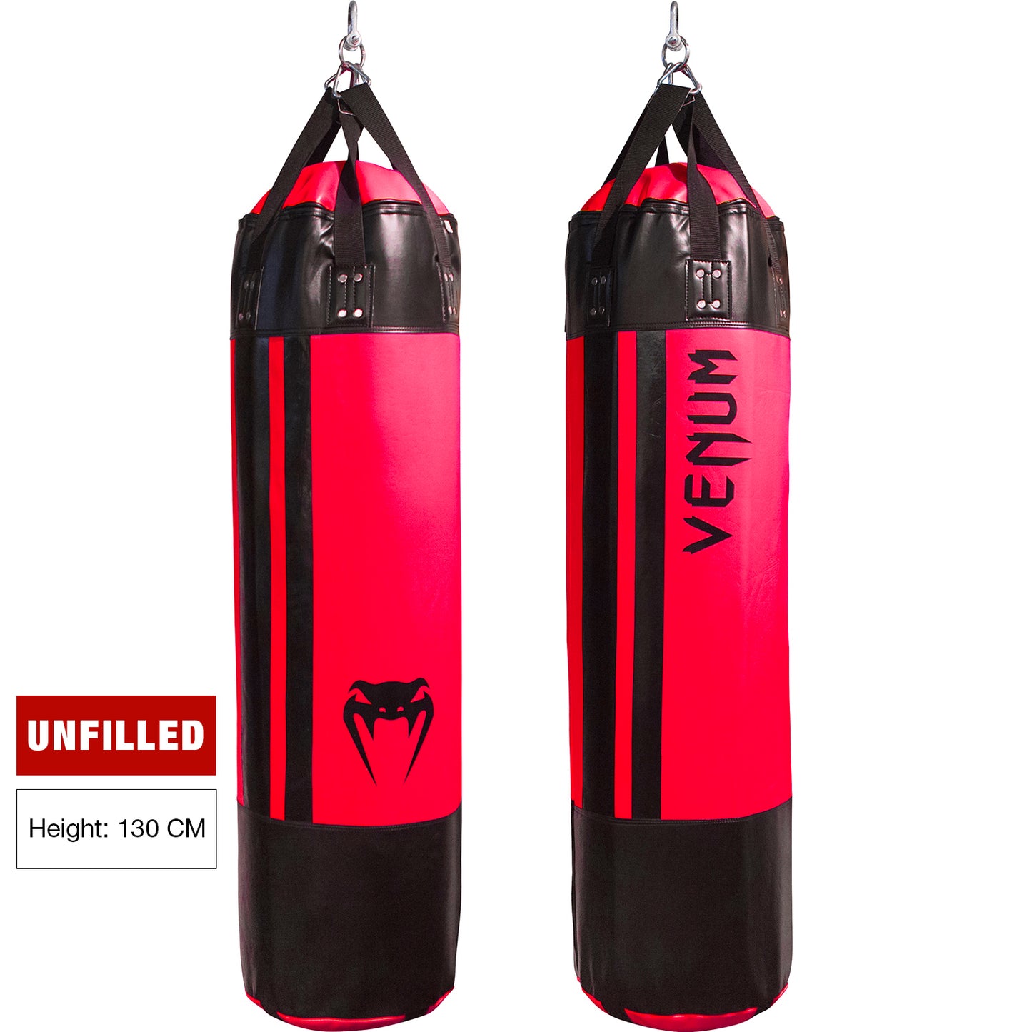 Venum Hurricane Punching Bag - 130cm - Unfilled - Black/Neo Pink