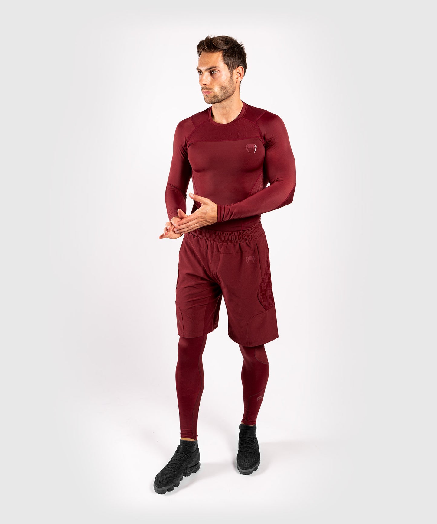 Venum G-Fit Rashguard - Long Sleeves - Burgundy