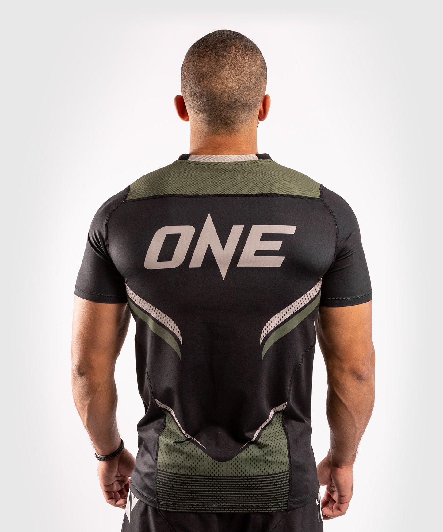 Venum ONE FC Impact Dry Tech T-Shirt - Black/Khaki