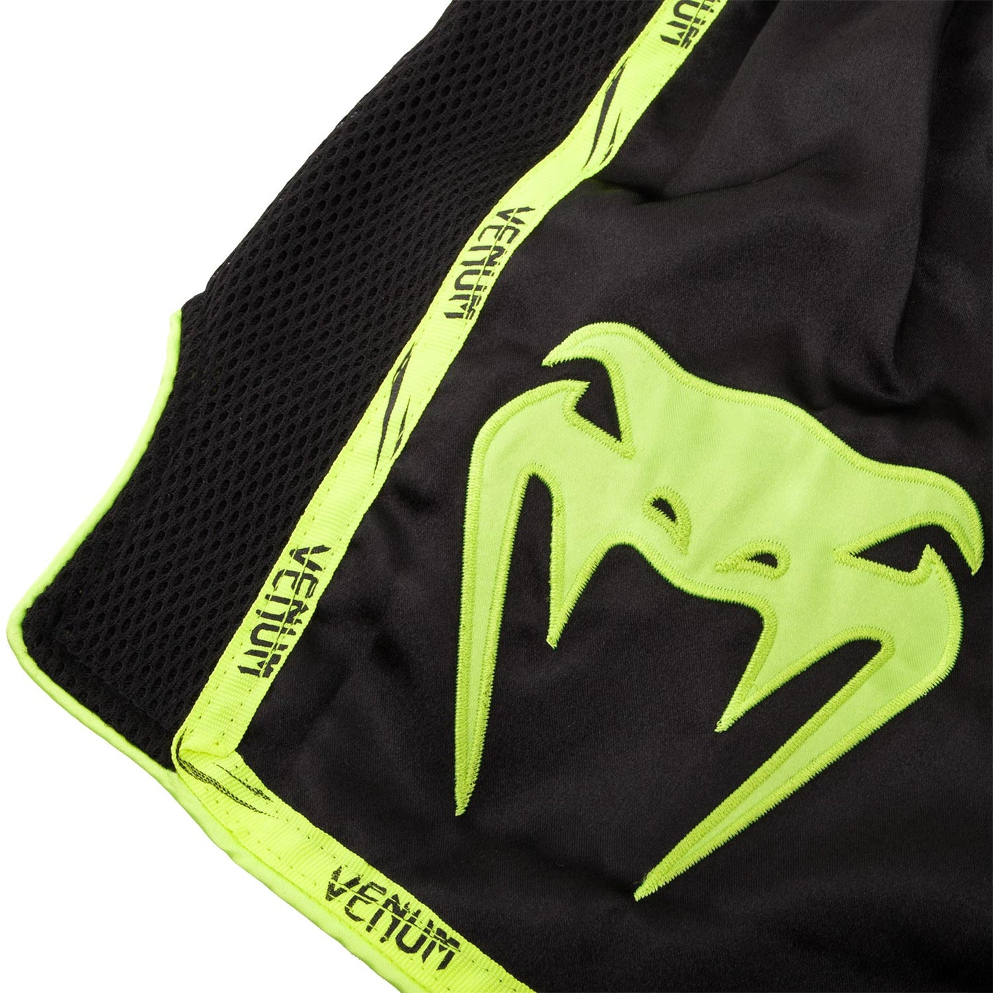 Venum Training Camp Muay Thai Shorts - Black/Neo Yellow