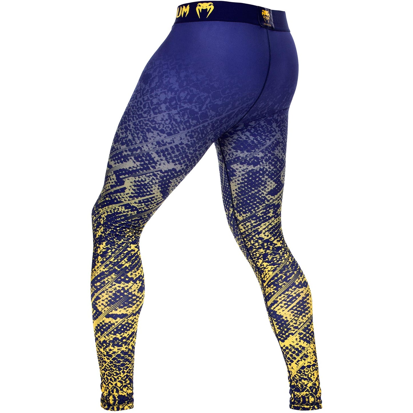 Venum Tropical Compression Tights - Blue/Yellow