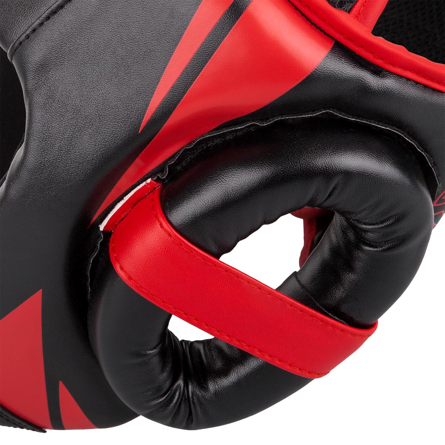 Venum Challenger Open Face Headgear - Black/Red