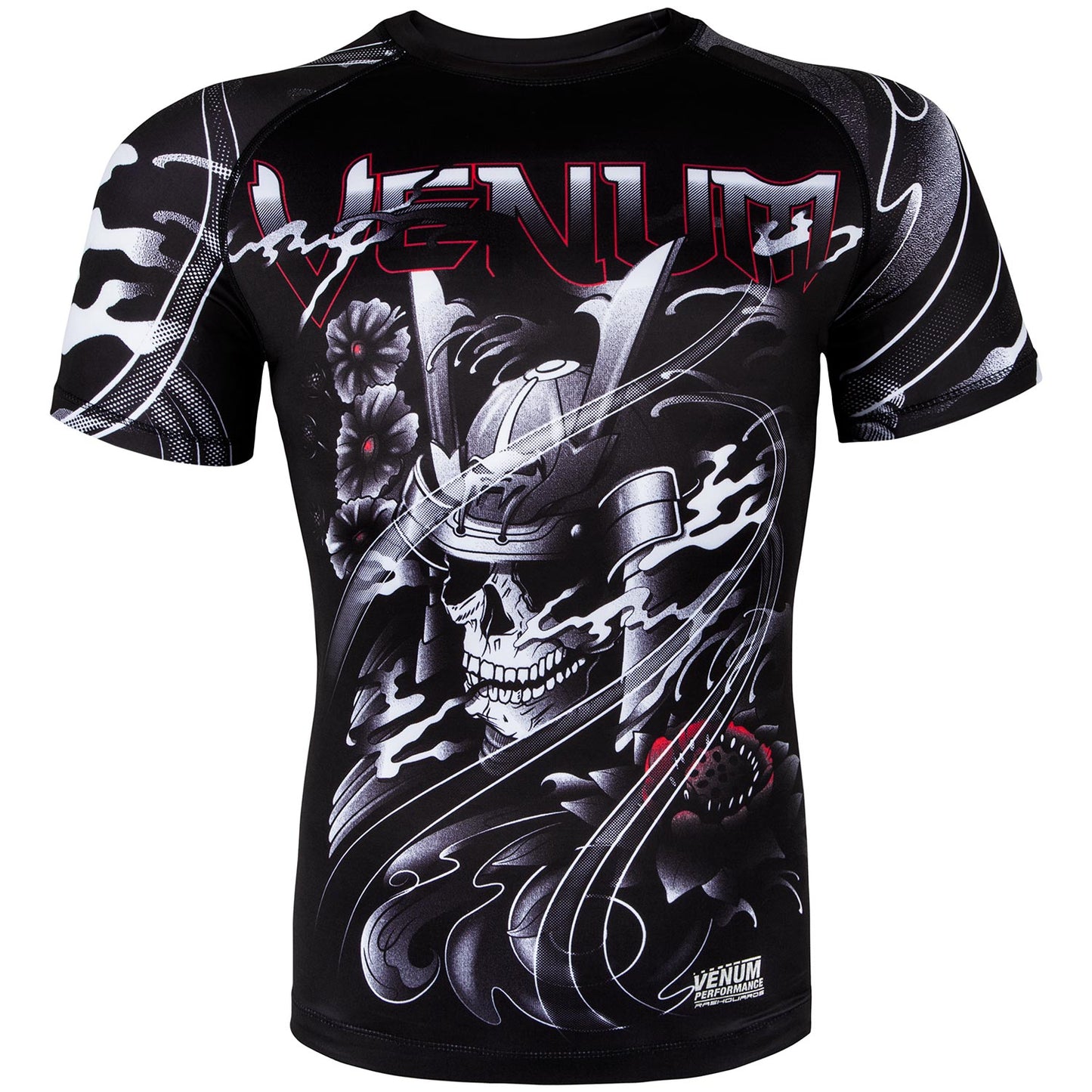 Venum Samurai Skull Rashguard - Short Sleeves - Black