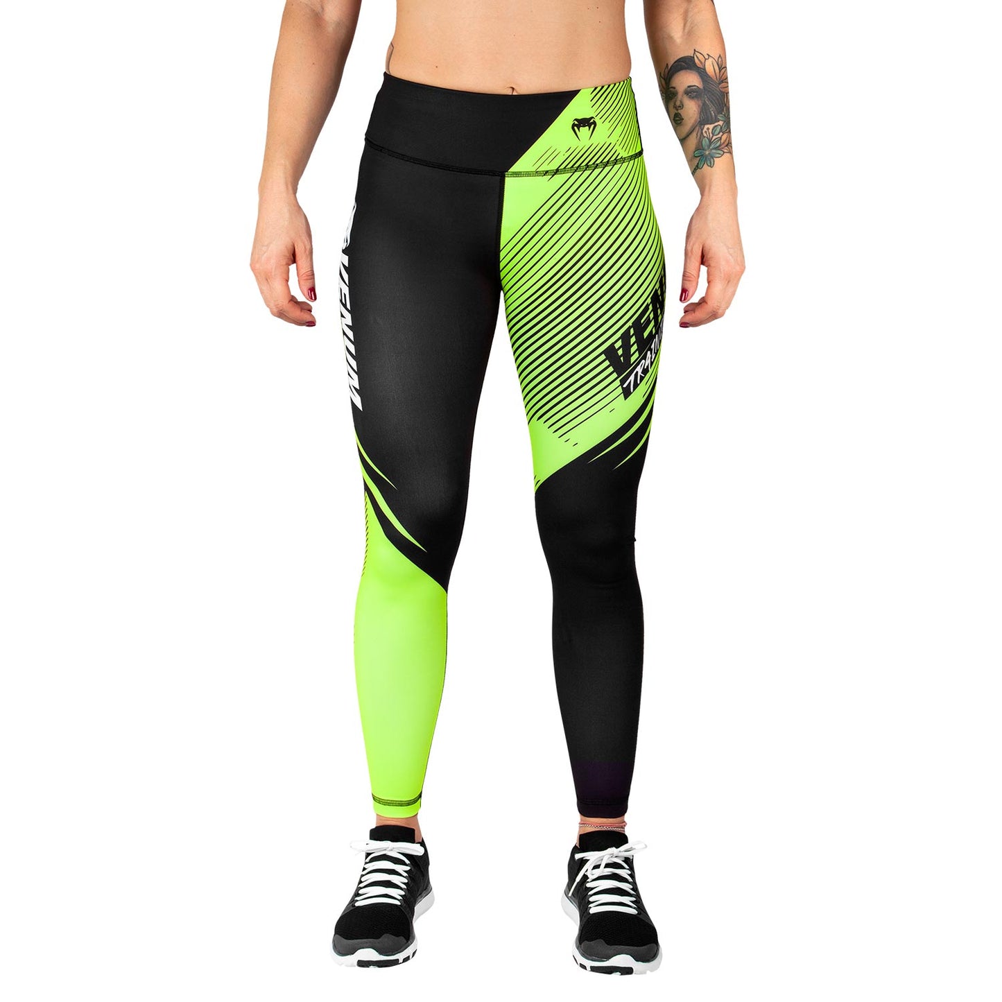 Venum Training Camp 2.0 Leggings - Black/Neo Yellow - For Women
