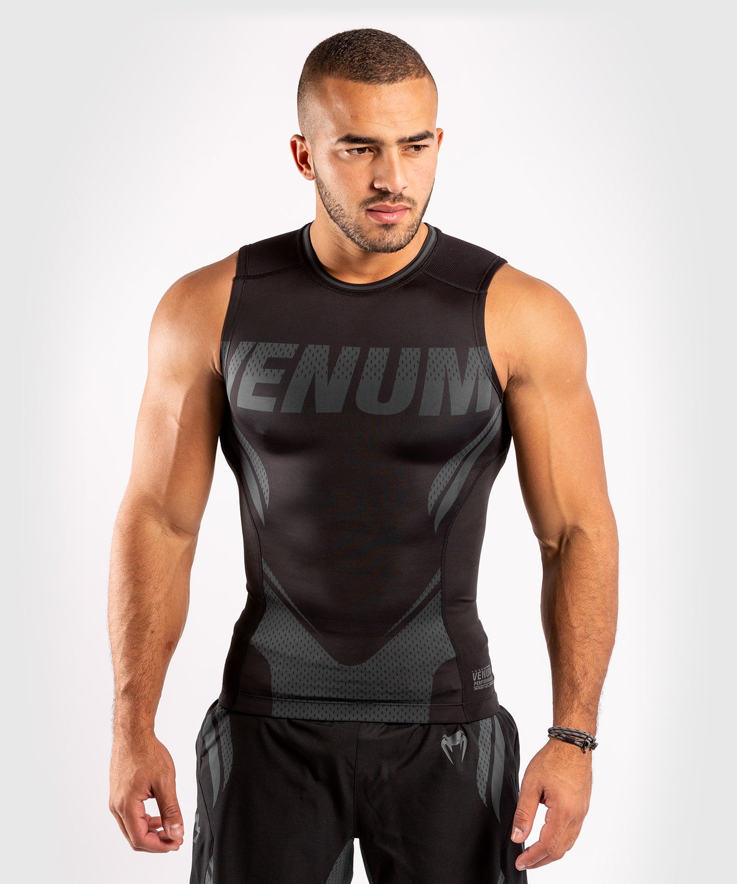 Venum ONE FC Impact Rashguard - sleeveless - Black/Black