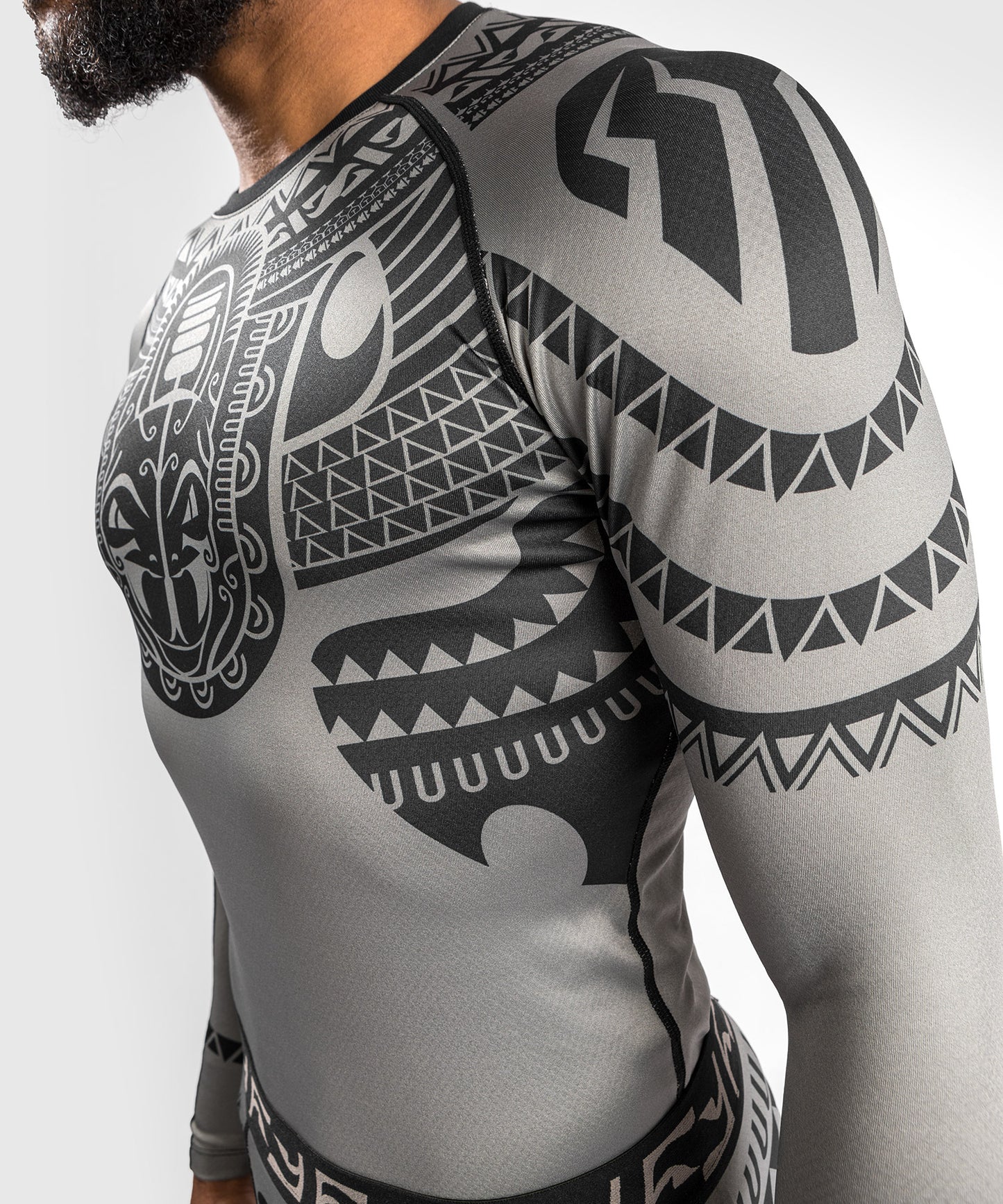 Venum Nakahi Rashguard - Long Sleeves - Grey