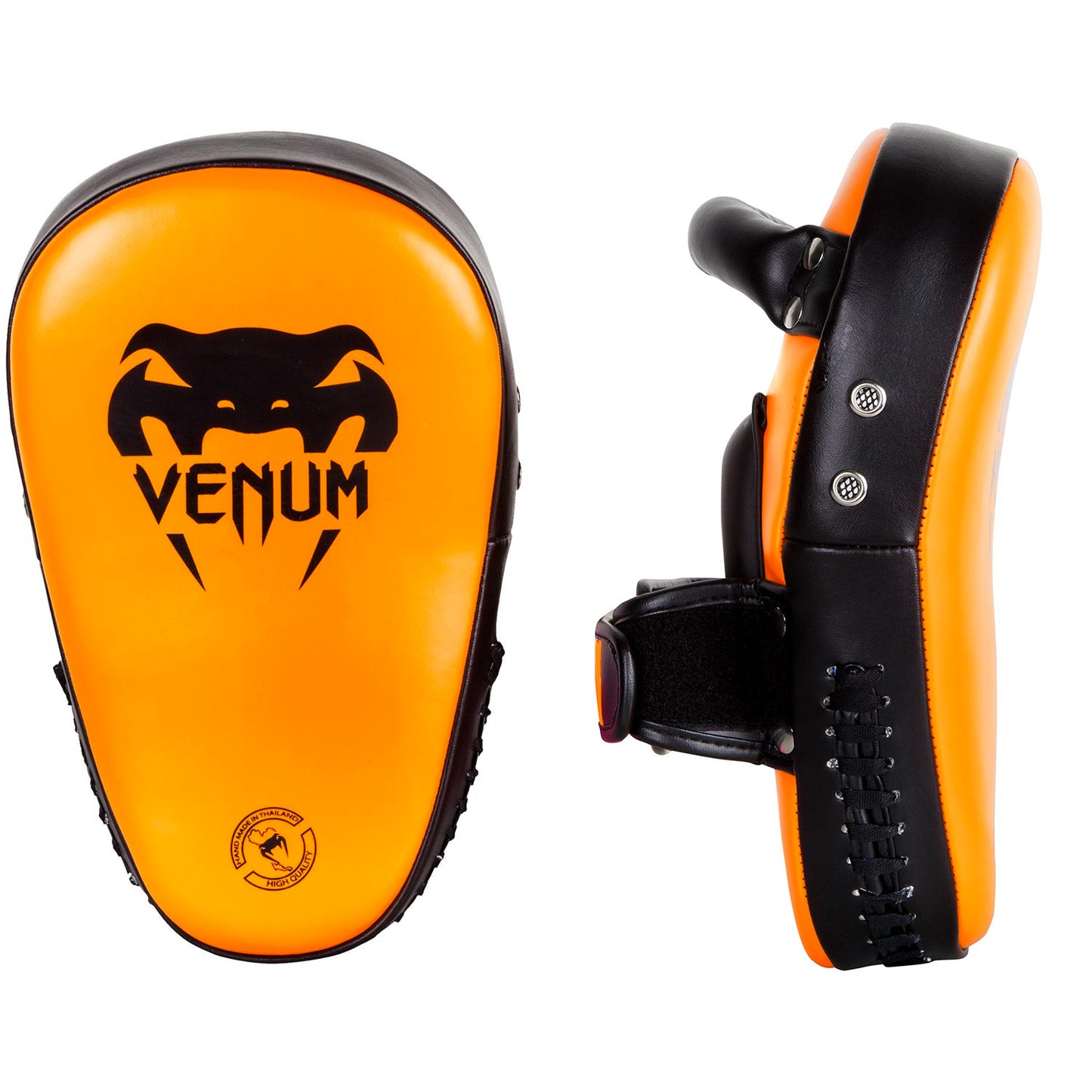 Venum Elite Small Kick Pads - Neo Orange