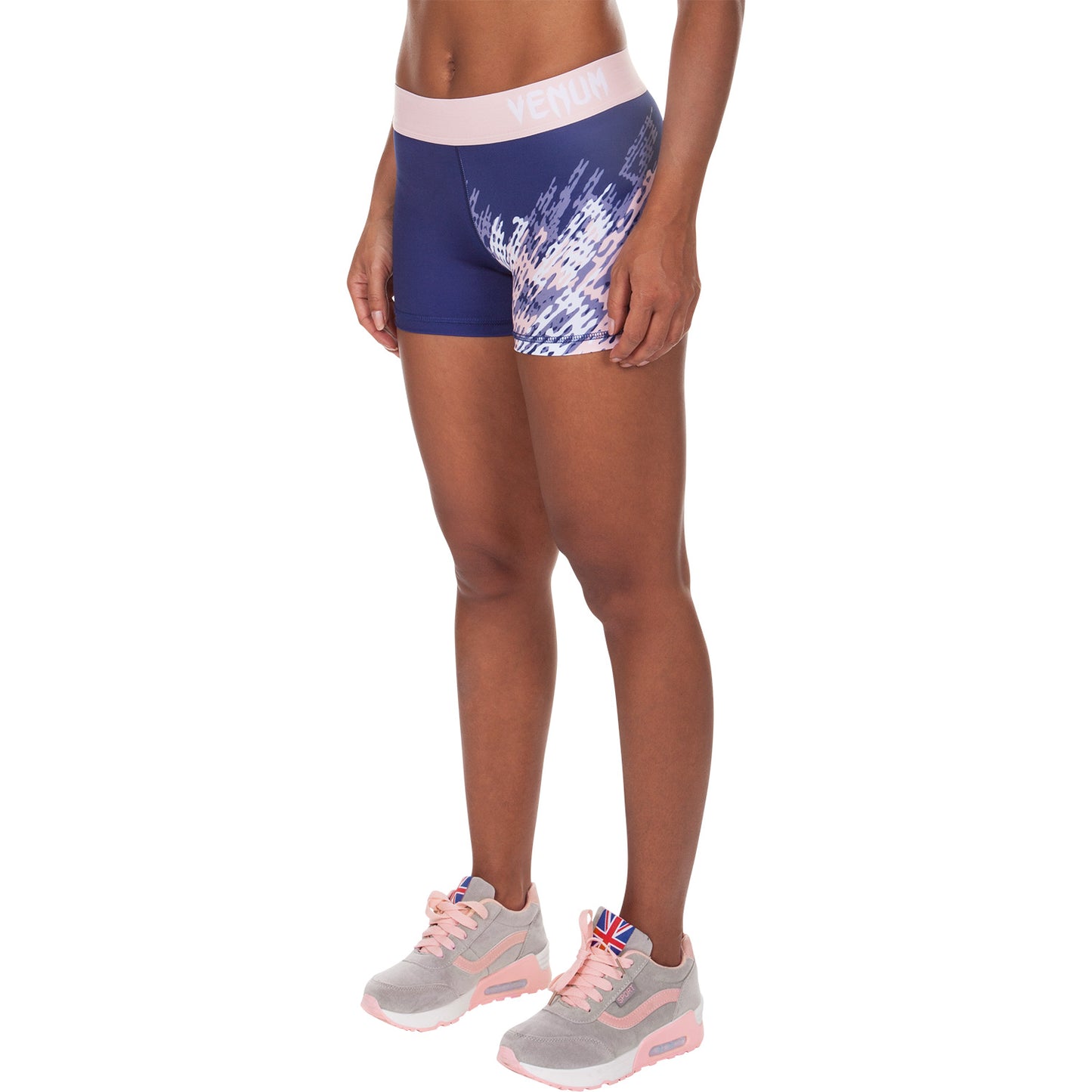 Venum Neo Camo Shorts - Navy Blue/Coral