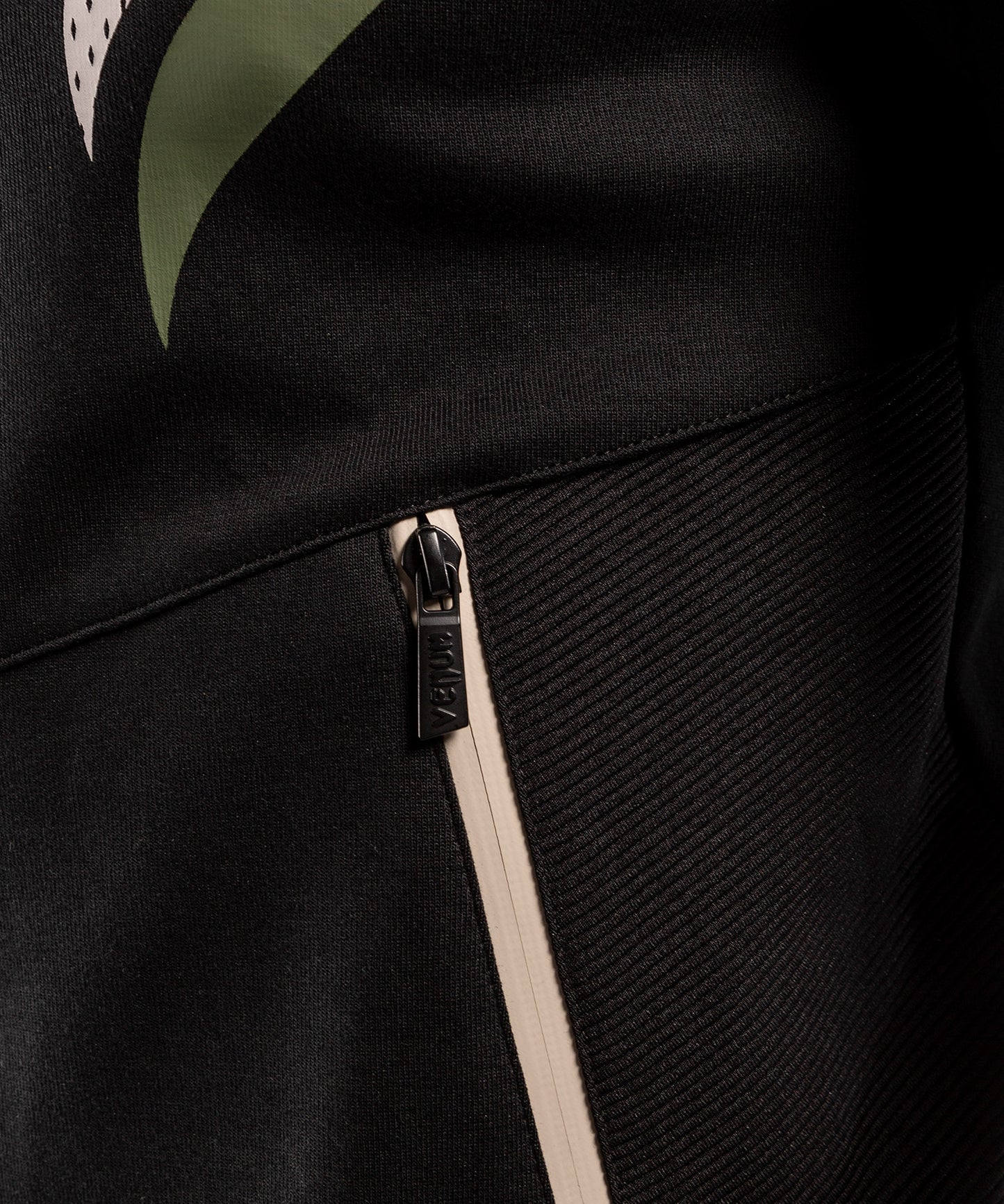 Venum ONE FC Impact Hoodie - Black/Khaki
