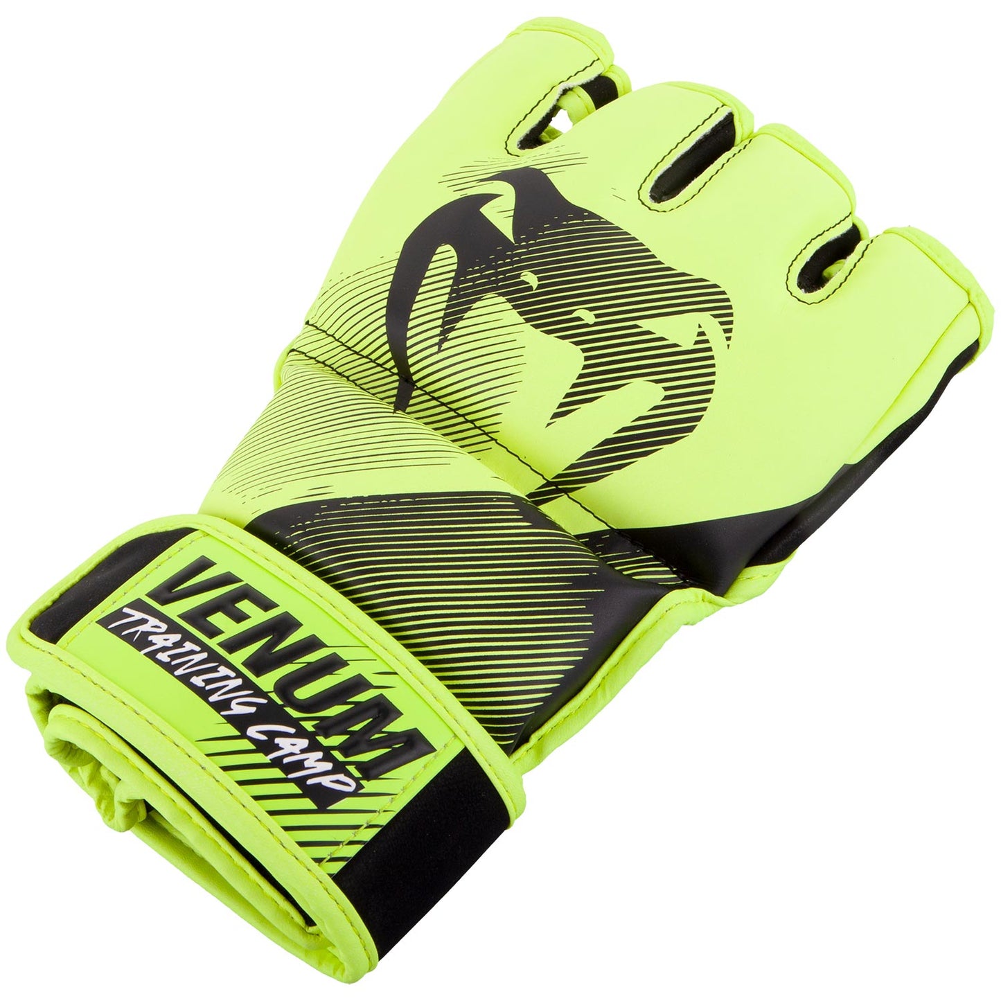 Venum Training Camp 2.0 MMA Gloves - Black/Neo Yellow