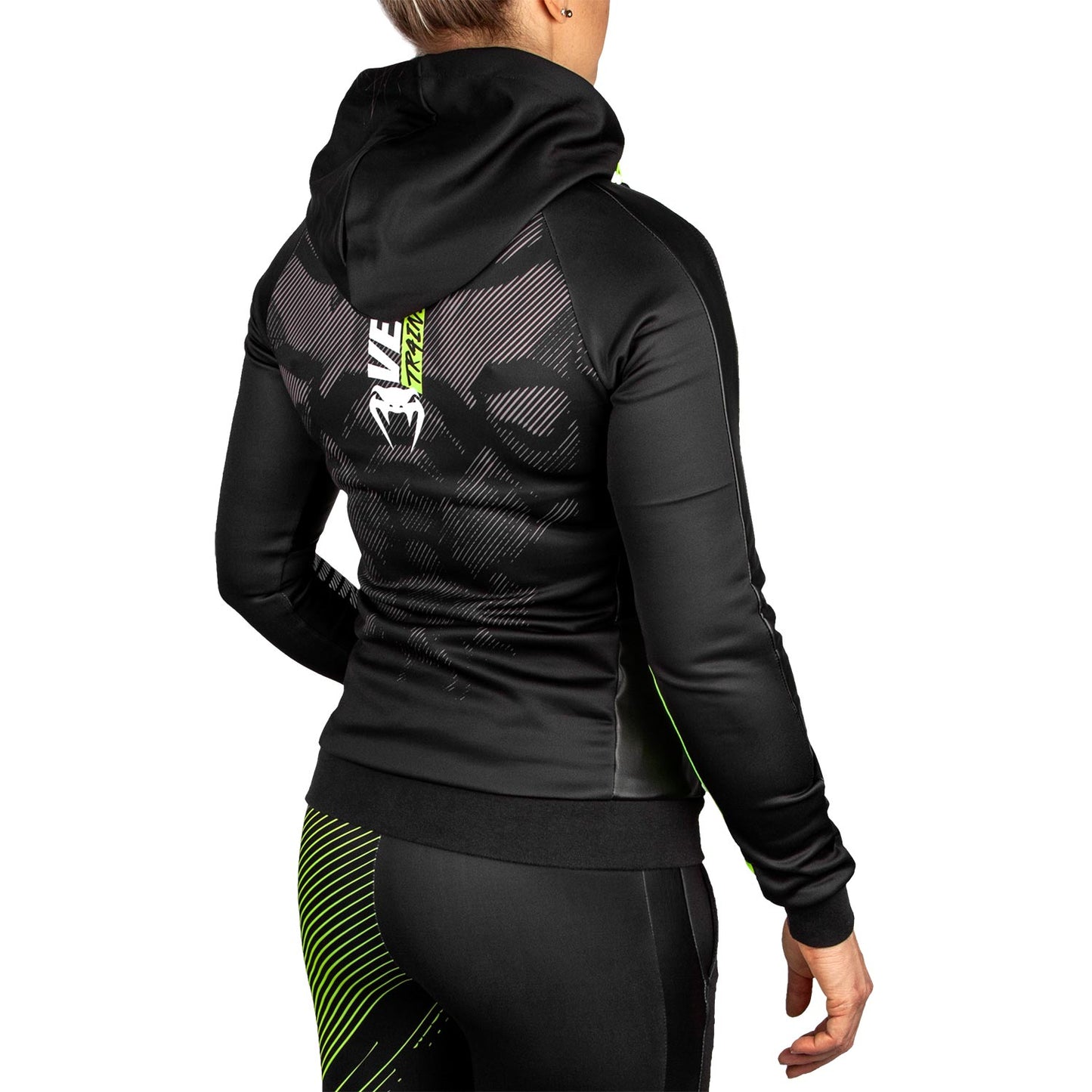 Venum Training Camp 2.0 Women Hoodie - Black/Neo Yellow - Exclusive