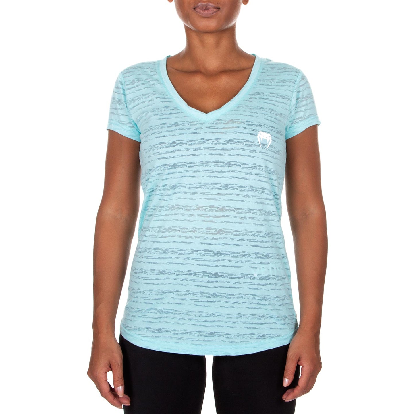 Venum Essential V Neck T-Shirt - Light Latigo Bay