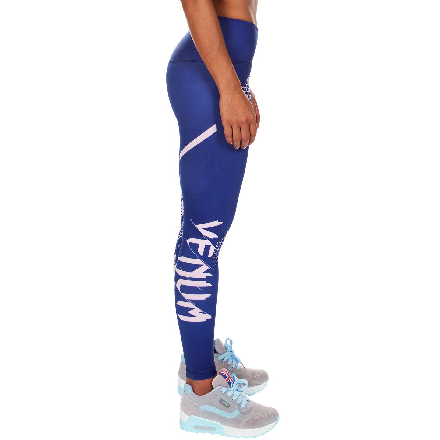 Venum Rapid Leggings - Navy Blue/Coral