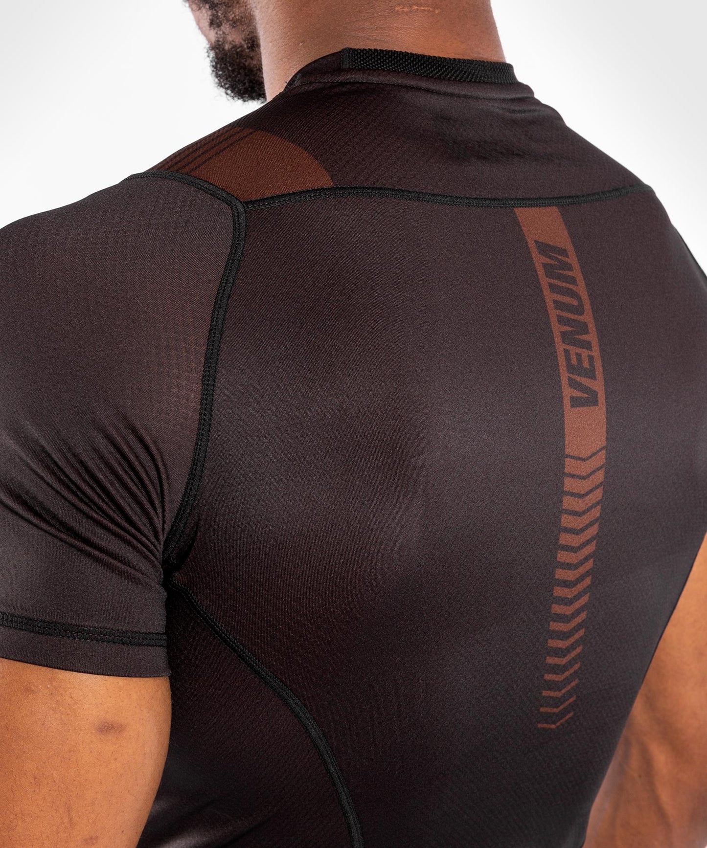 Venum NoGi 3.0 Rashguard - Short Sleeves - Black/Brown