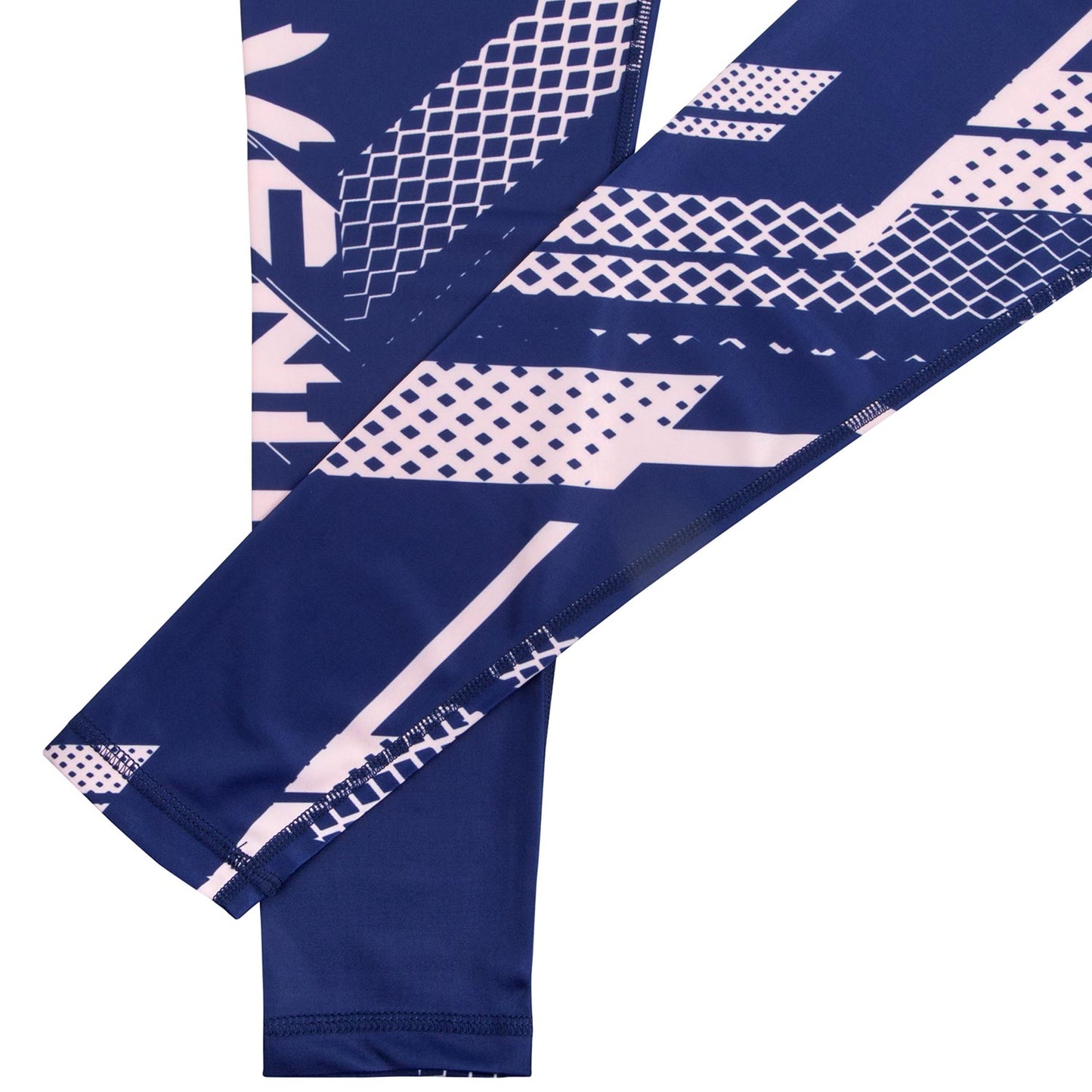 Venum Rapid Cropped Leggings - Navy Blue/Coral