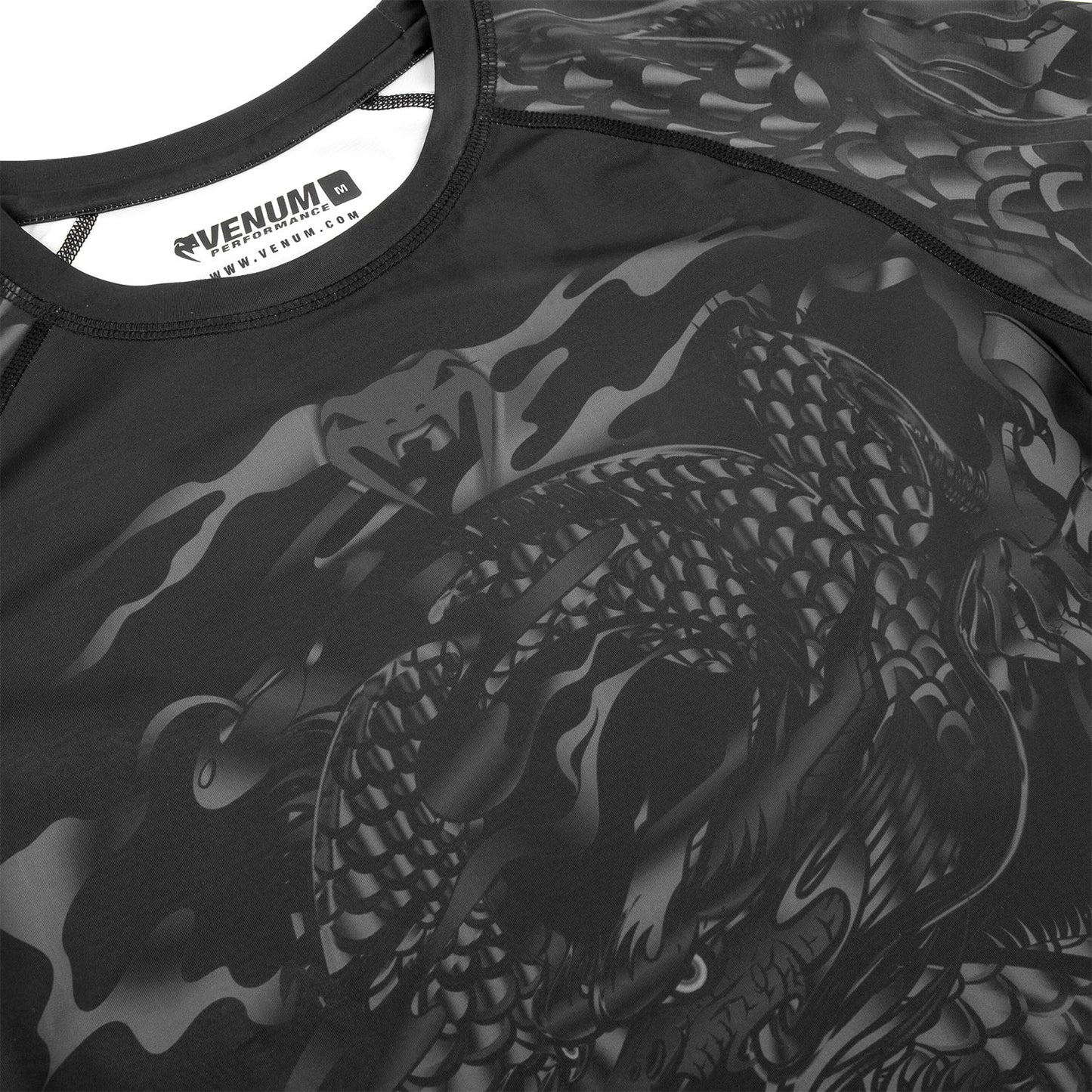 Venum Dragon's Flight Rashguard - Long Sleeves - Black/Black