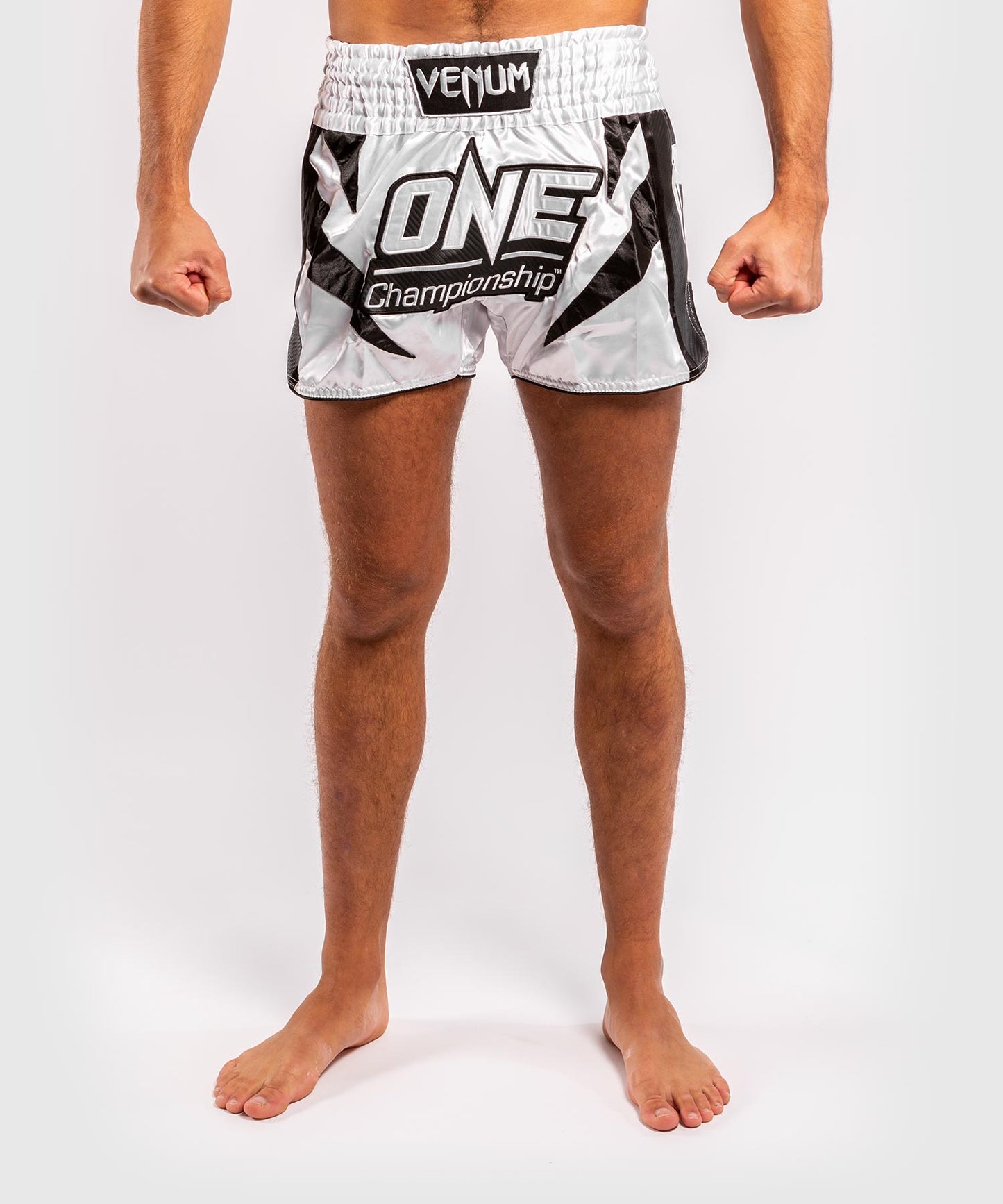 Venum x ONE FC Muay Thai Shorts - White/Black