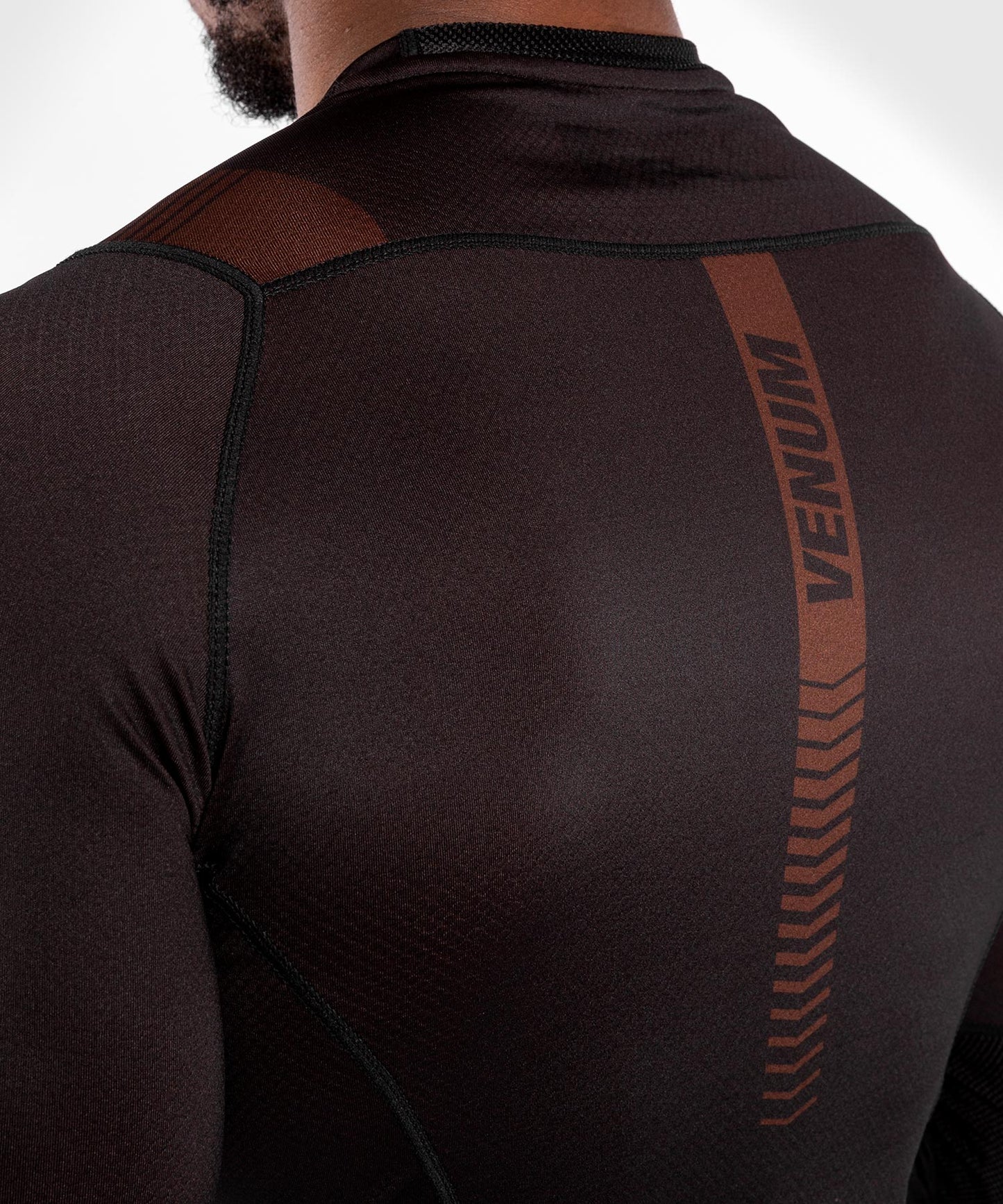 Venum NoGi 3.0 Rashguard - Long Sleeves - Black/Brown