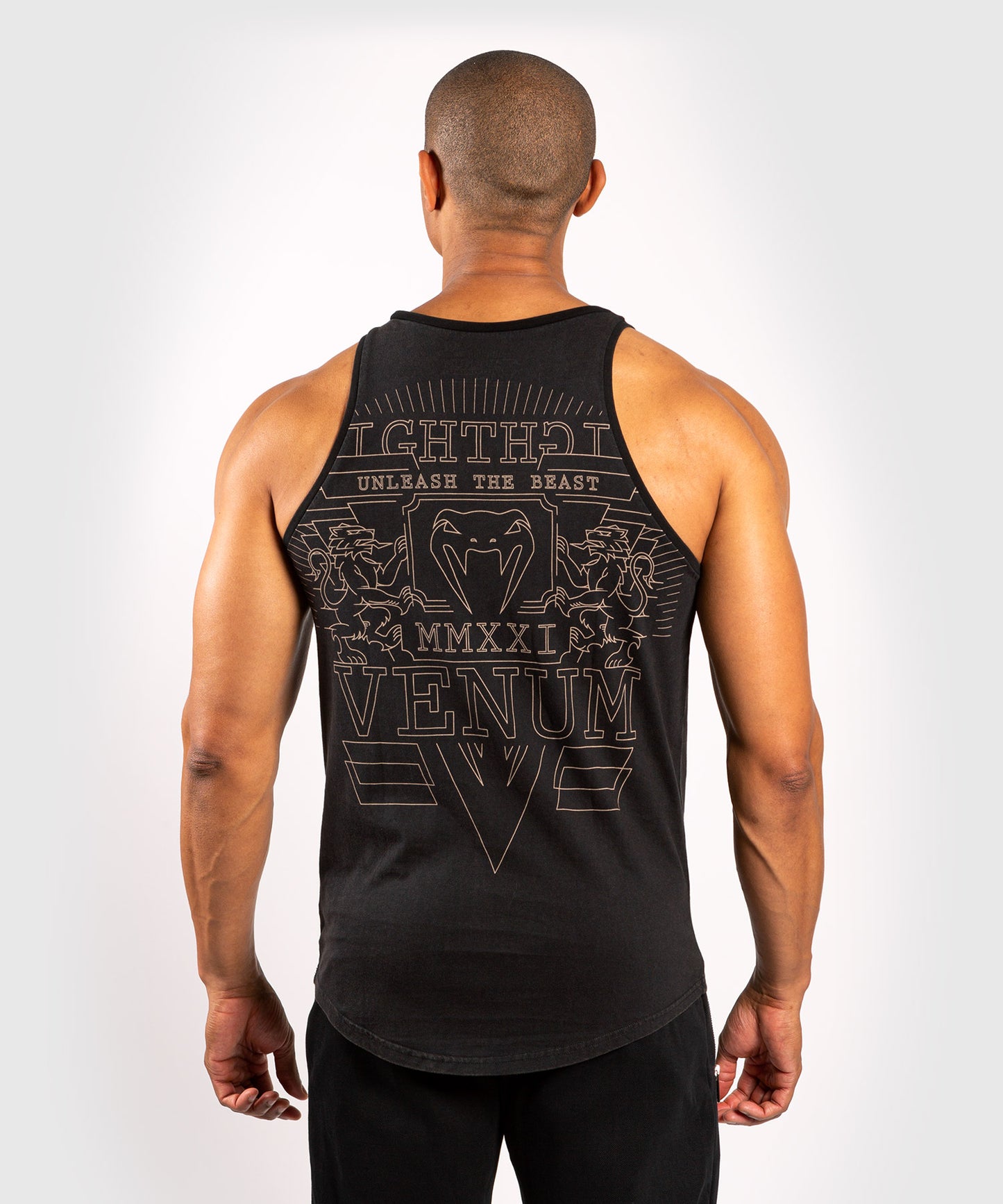 Venum Lions21 Tank Top - Black/Sand