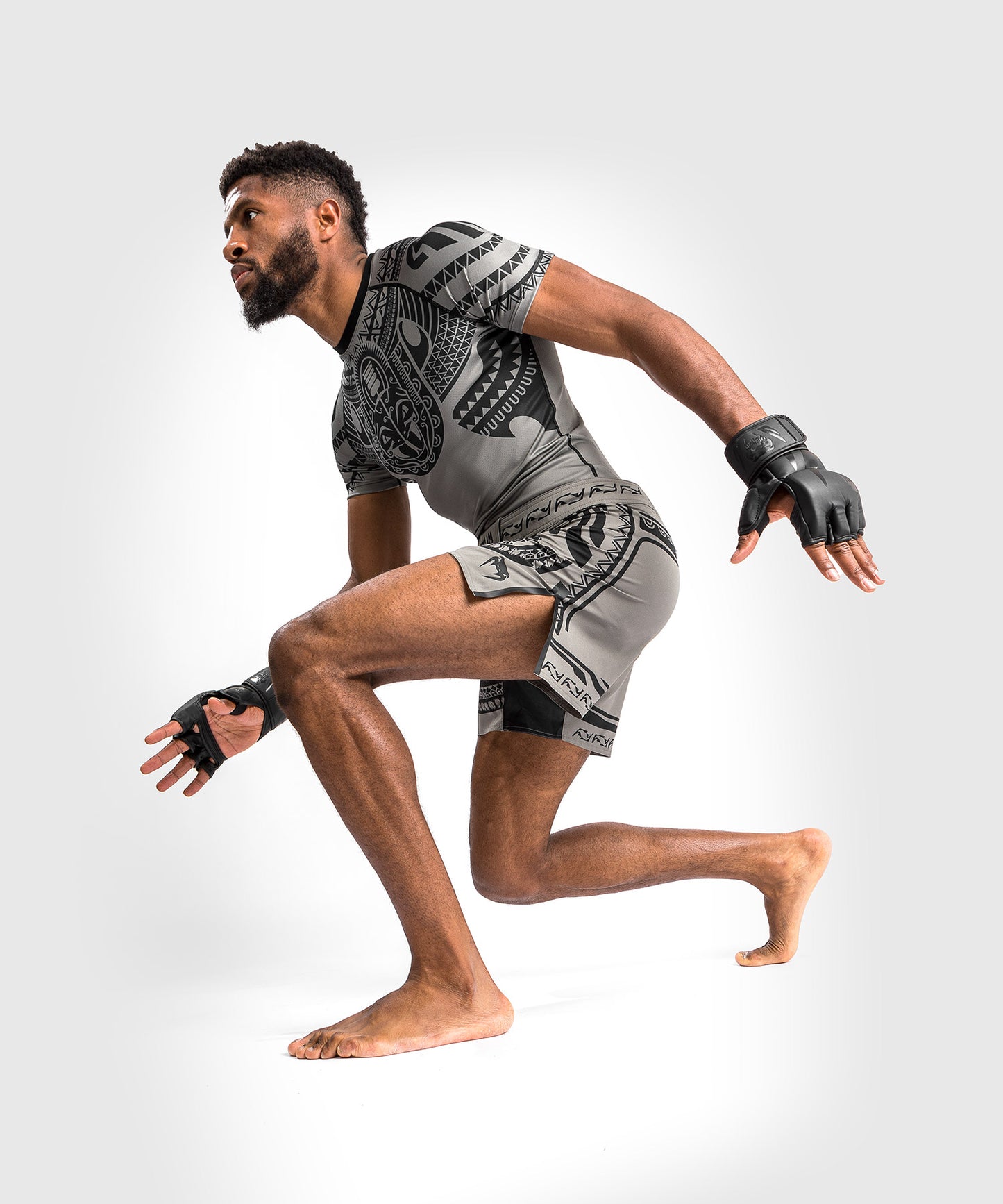 Venum Nakahi Rashguard - Short Sleeves - Grey