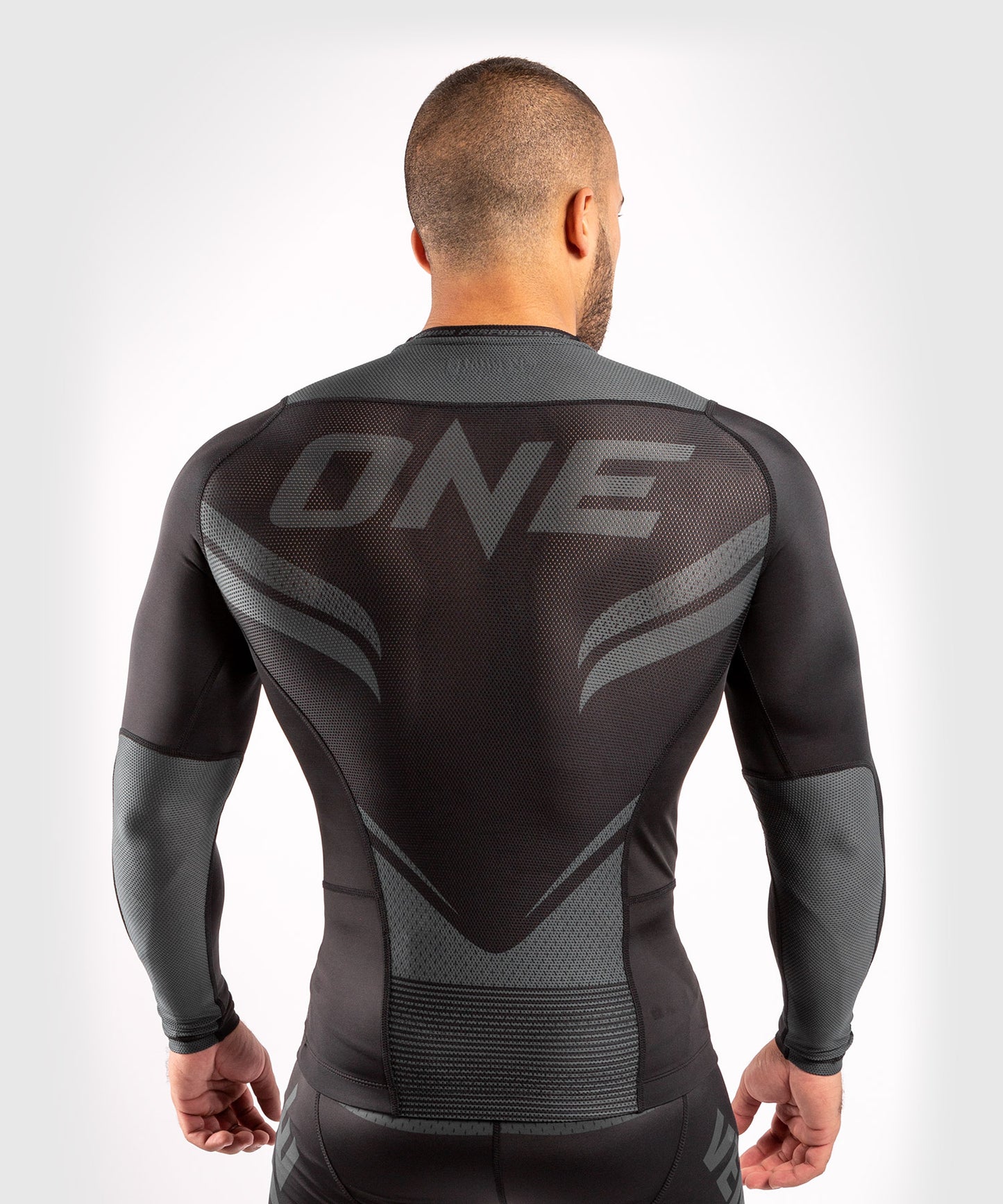 Venum ONE FC Impact Rashguard - long sleeves - Black/Black