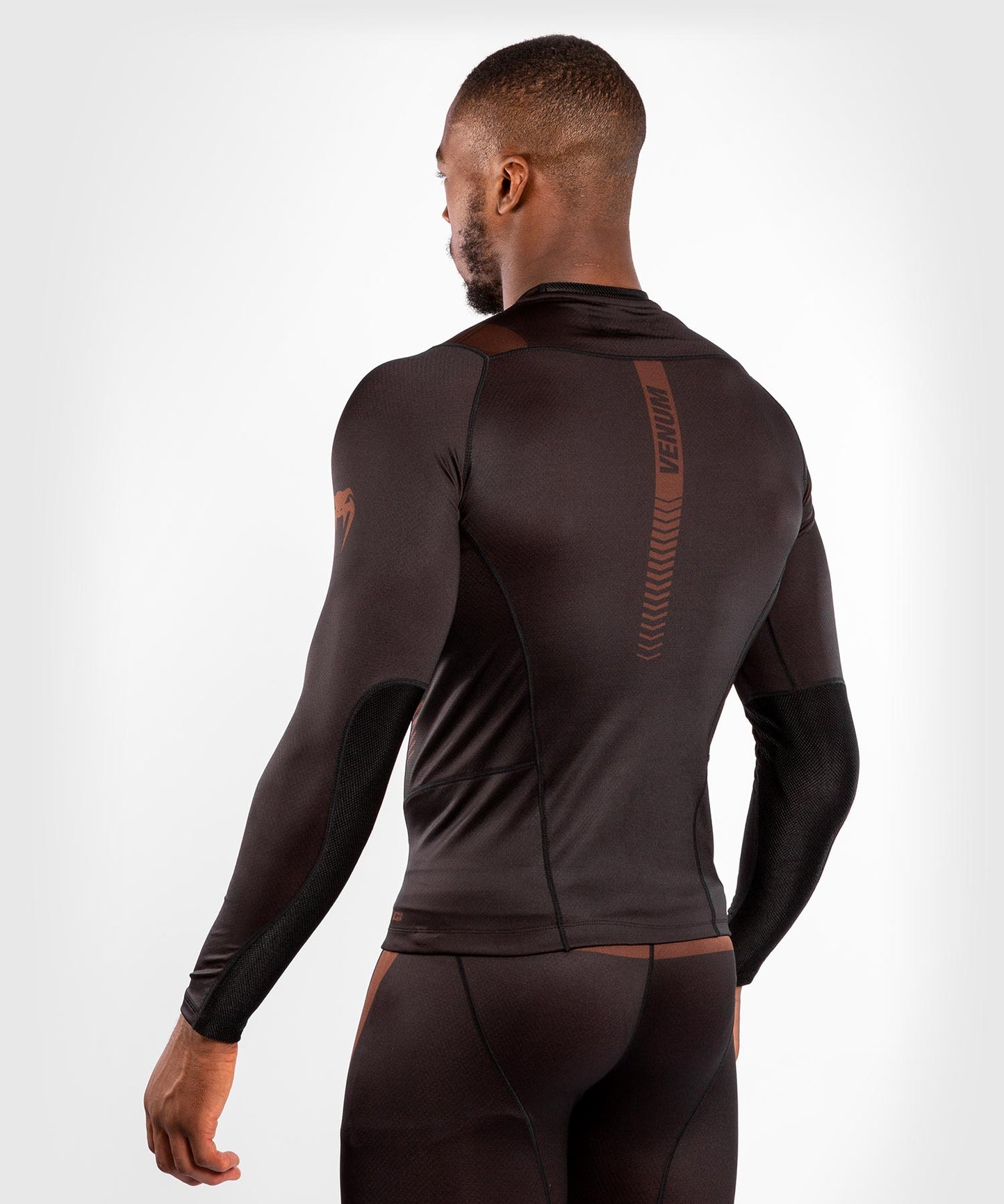 Venum NoGi 3.0 Rashguard - Long Sleeves - Black/Brown